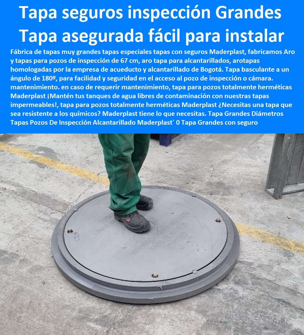 Tapa Grandes Diámetros Tapas Pozos De Inspección Alcantarillado Maderplast 0 Tapa Grandes con seguro Qué es una cámara de caída de alcantarillado 0 Tapa Grandes con seguro caja de inspección 40x40 cajas con tapa lista y fácil para instalar Tapa Grandes Diámetros  PRODUCTOS PARA EMPRESAS DE ACUEDUCTOS Y ALCANTARILLADOS Proveedores´ fábrica fabricantes´, 0  Elementos y materiales Empresas De Servicios Públicos´, 0  seleccionar proveedor para proyecto´ prefabricados´, 0  La Infraestructura de Alcantarillado´ fábrica fabricantes´, 0  fabricante al por mayor de materiales de construcción plantas de tratamiento 0´, 0  Contratista o proveedor debe suministrar´, 0  normas de diseño de sistemas de acueducto de epm´, 0  Información para proveedores Acueducto y Alcantarillado´, 0  Directorio de Proveedores´ materiales y elementos prefabricados´, 0  proveer servicios a la Empresa de Acueducto y Alcantarillado de Bogotá´, 0  Plan Maestro De Acueducto Y Alcantarillado´, 0  elementos de las redes de acueducto y alcantarillado´, Tapas Pozos De Inspección Alcantarillado Maderplast´ 0 Tapa Grandes con seguro ¿Qué es una cámara de caída de alcantarillado´ 0 Tapa Grandes con seguro  caja de inspección 40x40´ cajas con tapa lista y fácil para instalar´