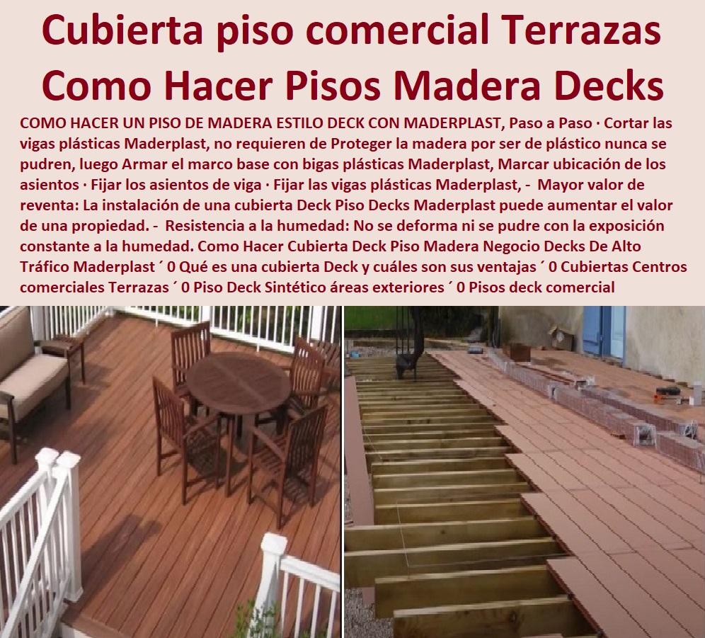 Como Hacer Cubierta Deck Piso Madera Negocio Decks De Alto Tráfico Maderplast 0 Qué es una cubierta Deck y cuáles son sus ventajas 0  PISOS MADERA PLÁSTICA MADERPLAST 0 FÁBRICA PROVEEDOR SUMINISTRO E INSTALACION PISO DECK LISTÓN MADERA 0 PISO DE MADERA PLÁSTICA 0  Los más baratos bordes de piscinas de madera Maderplast 0 Resistencia al deslizamiento: Evitan resbalones y caídas, especialmente en áreas con alta humedad. ´ - 0 promoción precios bajos pisos Maderplast 0 Fácil reparación: En caso de daños, se pueden reemplazar fácilmente las piezas afectadas. ´ - 0 Fabricante de cubiertas suelos pisos Maderplast 0 Resistencia a la humedad: No se deforman ni se hinchan en contacto con el agua. ´ - 0 Pisos Atérmicos Para Piscinas Suelos Cubiertos Con Maderplast 0  Pisos de colores variados ́ - 0 Los Mejores Pisos Del Mundo Son Maderplast 0  Antideslizante: Proporcionan una superficie segura para caminar, incluso cuando están mojados. ´ - 0 Nuevos diseños suelos de madera Maderplast 0 Resistencia a la abrasión: No se desgasta fácilmente debido al uso constante. ´ - Cubiertas Centros comerciales Terrazas 0 Piso Deck Sintético áreas exteriores 0 Pisos deck comercial Como Hacer Cubierta Deck Piso Madera Negocio Decks De Alto Tráfico Maderplast ´ 0 Qué es una cubierta Deck y cuáles son sus ventajas ´ 0 Cubiertas Centros comerciales Terrazas ´ 0 Piso Deck Sintético áreas exteriores ´ 0 Pisos deck comercial