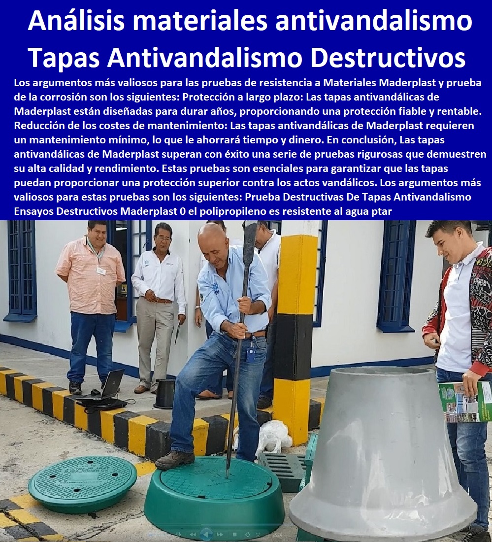Pruebas Destructivas  MATERIALES MADERPLAST CON SUS FICHAS TECNICAS CARACTERISTICAS Y Materiales Inoxidables 0 Materiales Anticorrosivos 0 Materiales Para Blindajes 0 Materiales De Alto Impacto 0 Material Impermeable  0  esfuerzo puntual plástico Maderplast 0 Resistencia a la Penetración de punzonamiento 0 Materiales de Resistencia Balística 0 el mejor blindaje Maderplast 0 El acero inoxidable 0 acero plástico Maderplast 0 Prueba de resistencia a la corrosión de metales y Maderplast 0 Aplicación de pruebas de aislamiento plástico Maderplast  0  laboratorio resistencia de materiales Plásticos y compresión, 0 Fichas Técnicas De Laboratorio Pruebas Balísticas Todos 0 prueba de flexión en polímeros 0 como saber si es acero quirúrgico o fantasía 0 polipropileno es plástico 0 el mejor plástico Maderplast 0 Prueba de resistencia a la compresión del concreto plástico  0  Características Cualidades Maderplast 0 Ensayo 0 Plásticos Maderplast 0 Laboratorio De Materiales Poliméricos Ensayos Por Medio De 0 De Tapas Antivandalismo Ensayos Destructivos Maderplast 0 el polipropileno es resistente al agua 0 polipropileno ventajas y desventajas 0 Nuevos materiales antivandalismo Análisis microscópico 0 ensayos destructivos ejemplos 0 Pruebas Destructivas De Tapas Antivandalismo Ensayos Destructivos Maderplast 0 el polipropileno es resistente al agua 0 polipropileno ventajas y desventajas 0 Nuevos materiales antivandalismo Análisis microscópico 0 ensayos destructivos ejemplos 0