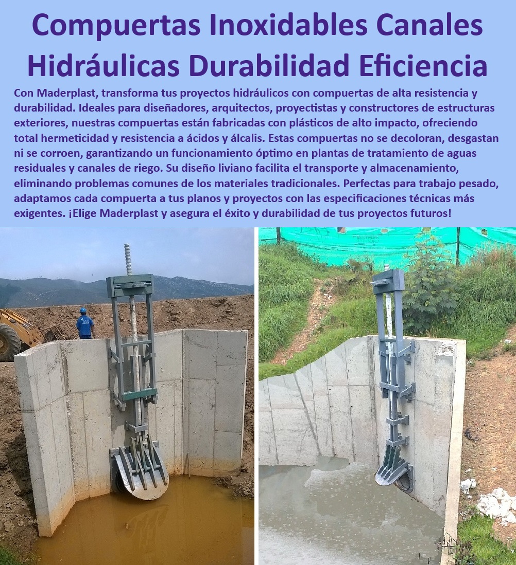 Compuertas para canales presas esclusas y obras hidráulicas Maderplast 0 Sustitutos del acero en infraestructura, , Diseño a medida de compuertas, , Compuertas inoxidables para canales, , Diseño de compuertas hidráulicas, , Materiales anticorrosivos Maderplast, , Compuertas livianas y duraderas, , Calidad superior en compuertas plásticas, , Compuertas para tratamiento de aguas, , Plásticos de alto impacto en construcción, , Materiales plásticos para ingeniería, , Compuertas para proyectos exigentes, , Durabilidad en proyectos hidráulicos, , Ingeniería de compuertas plásticas, , Compuertas plásticas para riego, , Compuertas para presas y esclusas, , Rendimiento duradero y bajo mantenimiento, , Alta resistencia compuertas, , Proyectos con compuertas de alta resistencia, , Rehabilitación de canales con Maderplast, , Innovación en infraestructura hidráulica, , Estructuras plásticas para exteriores, , Eficiencia en estructuras hidráulicas, , Compuertas para manejo de desechos tóxicos, , Soluciones para alcantarillados, , Compuertas resistentes a ácidos y álcalis Compuertas de plástico de larga duración para canales de riego 0 Manejo eficiente de aguas residuales y desechos tóxicos con compuertas Maderplast. 0 Compuertas PP 0 Compuertas para canales presas esclusas y obras hidráulicas Maderplast 0 Compuertas de plástico de larga duración para canales de riego 0 Manejo eficiente de aguas residuales y desechos tóxicos con compuertas Maderplast. 0 Compuertas PP 0 Sustitutos del acero en infraestructura, , Diseño a medida de compuertas, , Compuertas inoxidables para canales, , Diseño de compuertas hidráulicas, , Materiales anticorrosivos Maderplast, , Compuertas livianas y duraderas, , Calidad superior en compuertas plásticas, , Compuertas para tratamiento de aguas, , Plásticos de alto impacto en construcción, , Materiales plásticos para ingeniería, , Compuertas para proyectos exigentes, , Durabilidad en proyectos hidráulicos, , Ingeniería de compuertas plásticas, , Compuertas plásticas para riego, , Compuertas para presas y esclusas, , Rendimiento duradero y bajo mantenimiento, , Alta resistencia compuertas, , Proyectos con compuertas de alta resistencia, , Rehabilitación de canales con Maderplast, , Innovación en infraestructura hidráulica, , Estructuras plásticas para exteriores, , Eficiencia en estructuras hidráulicas, , Compuertas para manejo de desechos tóxicos, , Soluciones para alcantarillados, , Compuertas resistentes a ácidos y álcalis Compuertas para canales presas esclusas y obras hidráulicas Maderplast 0 Compuertas de plástico de larga duración para canales de riego 0 Manejo eficiente de aguas residuales y desechos tóxicos con compuertas Maderplast. 0 Compuertas PP 0