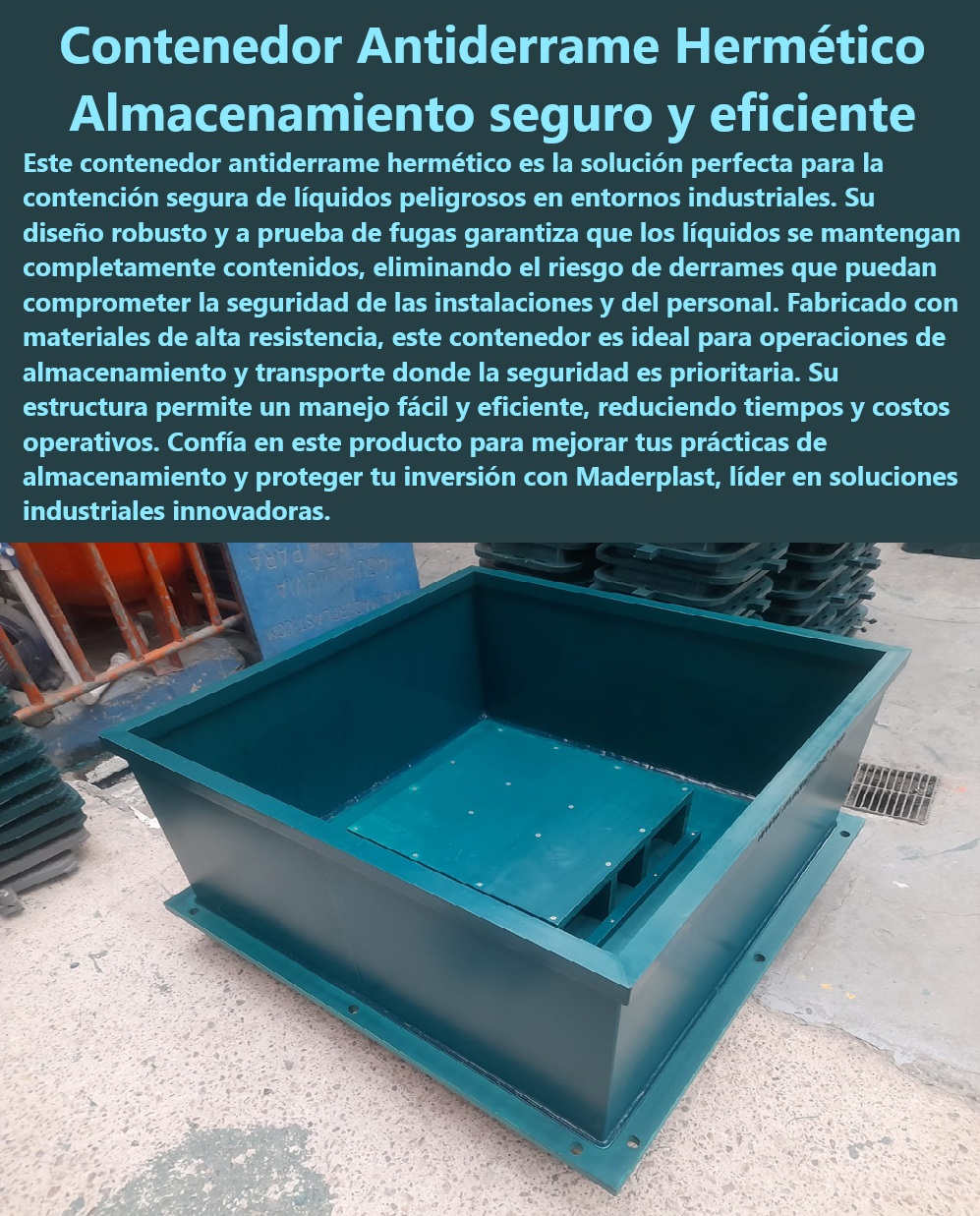 Caja Bandeja Contención Antiderrame Recipiente Contención Derrames Maderplast Contenedores herméticos para líquidos industriales - Contenedores herméticos de alta calidad - ¿Cómo puedo mejorar la seguridad en el almacenamiento de químicos? - Prácticas de almacenamiento mejoradas con contenedores seguros - Reducción de riesgos en manejo de sustancias peligrosas - Contenedor especializado para líquidos de alto riesgo - Almacenamiento de líquidos en contenedores confiables - Contenedores diseñados para cumplir normativas de seguridad - Mejor contenedor para líquidos corrosivos - Contenedores de polipropileno para químicos - Inversión en seguridad con contenedores Maderplast - Soluciones industriales para almacenamiento de químicos - ¿Qué ofrece Maderplast en contenedores a prueba de fugas? - Contenedores duraderos para almacenamiento seguro - Contención eficiente de líquidos en entornos industriales - Contenedores a prueba de fugas para industria - Contenedores con protección integral contra derrames - Soluciones Maderplast para almacenamiento de químicos - Contenedores herméticos ajustables para diferentes necesidades - ¿Cómo aseguran los contenedores de Maderplast la contención de derrames? - ¿Cuáles son los contenedores más seguros para líquidos corrosivos? - Almacenamiento seguro de sustancias peligrosas - Soluciones Maderplast para manejo de líquidos - Eficiencia en la contención de líquidos peligrosos - Protección superior en el almacenamiento de líquidos - Equipos para manejo seguro de líquidos corrosivos - Contenedor resistente a derrames químicos - ¿Dónde encontrar contenedores herméticos para industrias? - Maderplast: líder en contenedores para líquidos industriales - Almacenamiento eficaz y seguro para industrias - Contenedor hermético para contención de líquidos Antifugas - Mejor imagen empresa prácticas almacenamiento seguro Antifugas - Estiba con bandeja de retención PP Caja Bandeja Contención Antiderrame Recipiente Contención Derrames Maderplast - Contenedor hermético para contención de líquidos Antifugas - Mejor imagen empresa prácticas almacenamiento seguro Antifugas - Estiba con bandeja de retención PP Caja Bandeja Contención Antiderrame Recipiente Contención Derrames Maderplast Contenedor hermético para contención de líquidos Antifugas Mejor imagen empresa prácticas almacenamiento seguro Antifugas Estiba con bandeja de retención PP Contenedores herméticos para líquidos industriales - Contenedores herméticos de alta calidad - ¿Cómo puedo mejorar la seguridad en el almacenamiento de químicos? - Prácticas de almacenamiento mejoradas con contenedores seguros - Reducción de riesgos en manejo de sustancias peligrosas - Contenedor especializado para líquidos de alto riesgo - Almacenamiento de líquidos en contenedores confiables - Contenedores diseñados para cumplir normativas de seguridad - Mejor contenedor para líquidos corrosivos - Contenedores de polipropileno para químicos - Inversión en seguridad con contenedores Maderplast - Soluciones industriales para almacenamiento de químicos - ¿Qué ofrece Maderplast en contenedores a prueba de fugas? - Contenedores duraderos para almacenamiento seguro - Contención eficiente de líquidos en entornos industriales - Contenedores a prueba de fugas para industria - Contenedores con protección integral contra derrames - Soluciones Maderplast para almacenamiento de químicos - Contenedores herméticos ajustables para diferentes necesidades - ¿Cómo aseguran los contenedores de Maderplast la contención de derrames? - ¿Cuáles son los contenedores más seguros para líquidos corrosivos? - Almacenamiento seguro de sustancias peligrosas - Soluciones Maderplast para manejo de líquidos - Eficiencia en la contención de líquidos peligrosos - Protección superior en el almacenamiento de líquidos - Equipos para manejo seguro de líquidos corrosivos - Contenedor resistente a derrames químicos - ¿Dónde encontrar contenedores herméticos para industrias? - Maderplast: líder en contenedores para líquidos industriales - Almacenamiento eficaz y seguro para industrias Caja Bandeja Contención Antiderrame Recipiente Contención Derrames Maderplast - Contenedor hermético para contención de líquidos Antifugas - Mejor imagen empresa prácticas almacenamiento seguro Antifugas - Estiba con bandeja de retención PP