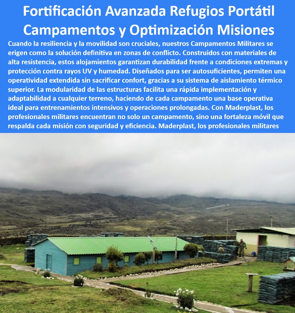 Campamentos Militares Alojamiento Confortable Térmico Climático Maderplast 0 Campamentos móviles para zonas de conflicto Campamentos autosuficientes para misiones prolongadas Estructuras móviles entrenamientos extremo conflicto Infraestructura móvil para entrenamiento militar - Bases operativas móviles en áreas remotas - Campamentos tácticos para operaciones especiales - Campamentos de rápida implementación y alta seguridad - Instalaciones tácticas móviles Maderplast - Estructuras resilientes para ambientes hostiles - ¿Cómo puedo encontrar campamentos autosuficientes para misiones prolongadas? - ¿Quién provee campamentos militares con aislamiento térmico y adaptabilidad climática? - Soluciones de campamentos para áreas de conflicto - Campamentos de emergencia para desastres naturales - Refugios portátiles para entrenamientos militares - Soluciones de alojamiento para zonas de conflicto - ¿Cuáles son los mejores campamentos militares móviles para zonas de conflicto? - Soluciones modulares para alojamiento de tropas - Estructuras móviles para misiones prolongadas - Alojamientos militares en alta montaña - ¿Qué soluciones ofrece Maderplast para alojamientos en condiciones extremas? - Unidades de alojamiento para despliegues rápidos - Refugios avanzados para operaciones de campo - Campamentos con aislamiento térmico avanzado - Campamentos operativos en condiciones adversas - Alojamiento robusto para misiones de largo plazo - Campamentos adaptativos a climas extremos - Campamentos autosuficientes operaciones extremas - ¿Dónde adquirir estructuras móviles para entrenamientos en conflicto? - Sistemas de vivienda portátiles para soldados - Campamentos fortificados para uso militar - Campamentos modulares autosuficientes Maderplast - Campamentos de alta durabilidad para militares - Campamentos militares térmicos móviles Campamentos Militares Alojamiento Confortable Térmico Climático Maderplast 0 Campamentos móviles para zonas de conflicto - Campamentos autosuficientes para misiones prolongadas - Estructuras móviles entrenamientos extremo   conflicto