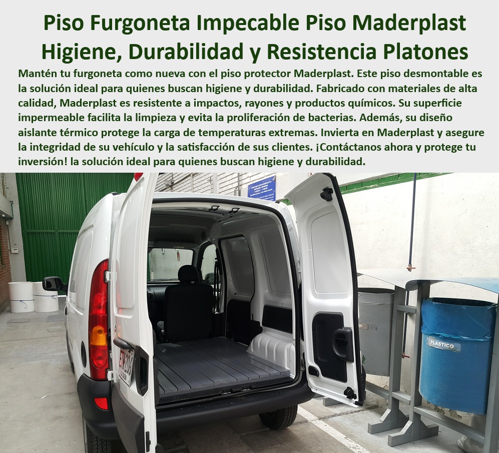 Protector Piso Para Camionetas De Carga Sobrepiso Higiénico Invima Maderplast 0 Piso desmontable para furgones de carga Suelo impermeable para transporte sanitario Base protectora de carrocería para vehículos Piso aislante térmico calor 0 Instalación de piso para furgón, - Piso para furgoneta anti deslizante, - Piso para furgoneta de trabajo, - Pregunta 3: ¿Qué ventajas tiene un piso desmontable para furgoneta? - Respuesta: Un piso desmontable facilita la limpieza profunda, permite acceder al piso original del vehículo para inspecciones o reparaciones, y puede reemplazarse fácilmente si se daña. Para un piso desmontable, considera Maderplast, - Base para furgoneta anti rayones, - Instalación de piso desmontable en furgoneta: paso a paso, - Maderplast-Pisos, - Ok Google, ¿dónde venden pisos higiénicos para furgonetas en [ciudad]?, - Fácil-Limpieza, - Dónde comprar piso para furgoneta, - Accesorios para furgonetas de carga, - Material resistente para piso de furgón, - Piso-Furgoneta-Protector, - Durabilidad-Furgoneta, - Piso desmontable para furgoneta, - Piso para furgoneta de carga, - Mejor piso para furgoneta, - Piso-Impermeable, - Piso-Desmontable, - Protección para piso de furgoneta, - Cómo proteger el piso de una furgoneta de carga, - Oye Siri, necesito un protector de piso para mi furgoneta que sea impermeable, - Mejores materiales para pisos de furgonetas, - Precio piso protector furgoneta, - Accesorios-Furgon, - Piso para furgoneta o madera, - Pregunta 2: ¿Qué tipo de piso es recomendable para una furgoneta que transporta alimentos o productos que requieren higiene? - Respuesta: Elige un piso con superficie impermeable, que evite la proliferación de bacterias y sea fácil de desinfectar. Un piso de este tipo lo encuentras con Maderplast, - Suelo-Furgon-Resistente, - Protector de piso para furgón, - Protector de piso para Renault Kangoo, - Pregunta 5: ¿Qué material es el adecuado para colocar de piso en una camioneta, furgón o camión, que me garantice durabilidad, resistencia y economía? - Respuesta: Lo mejor es un piso Plástico, que no se pudre, no se oxida, no se corroe, no se pica y no requiere de ningún mantenimiento, si deseas estas cualidades la mejor opción es Maderplast, - Piso para furgoneta a medida, - Venta de pisos para furgones, - Piso para furgoneta resistente, - Higiene-Furgoneta, - Piso higiénico para furgonetas, - Hey Siri, recomiéndame un piso para furgoneta que sea resistente a los golpes, - Piso para furgoneta anti bacterias, - Pregunta 1: ¿Cómo puedo proteger el piso de mi furgoneta del desgaste, los golpes y la suciedad? - Respuesta: Instala un piso protector fabricado con materiales resistentes a impactos, rayones y productos químicos, que sea impermeable y fácil de limpiar. Si buscas estas características, Maderplast podría tener una opción, - Ok Google, ¿qué tipo de piso es mejor para una furgoneta de carga?, - Alexa, busca pisos desmontables para furgonetas Renault Kangoo, - Pregunta 4: ¿Dónde puedo comprar un piso para furgoneta que sea duradero, resistente y fácil de instalar? - Respuesta: Busca proveedores especializados en accesorios para vehículos de carga, que ofrezcan pisos fabricados con materiales de alta calidad y con diseños que faciliten la instalación. Si buscas estas cualidades, Maderplast podría ser la solución, - Piso para furgoneta fácil de limpiar, - Piso para furgoneta larga duración, - Protección-Carga, - Pisos para furgonetas: ventajas del Plástico vs. metal vs. madera, - Suelo para furgoneta impermeable, - Cómo limpiar y mantener el piso de una furgoneta, - Suelo para furgón aislante térmico, - Piso para furgoneta Maderplast Protector Piso Para Camionetas De Carga Sobrepiso Higiénico Invima Maderplast 0 Piso desmontable para furgones de carga, - Suelo impermeable para transporte sanitario, - Base protectora de carrocería para vehículos, - Piso aislante térmico calor