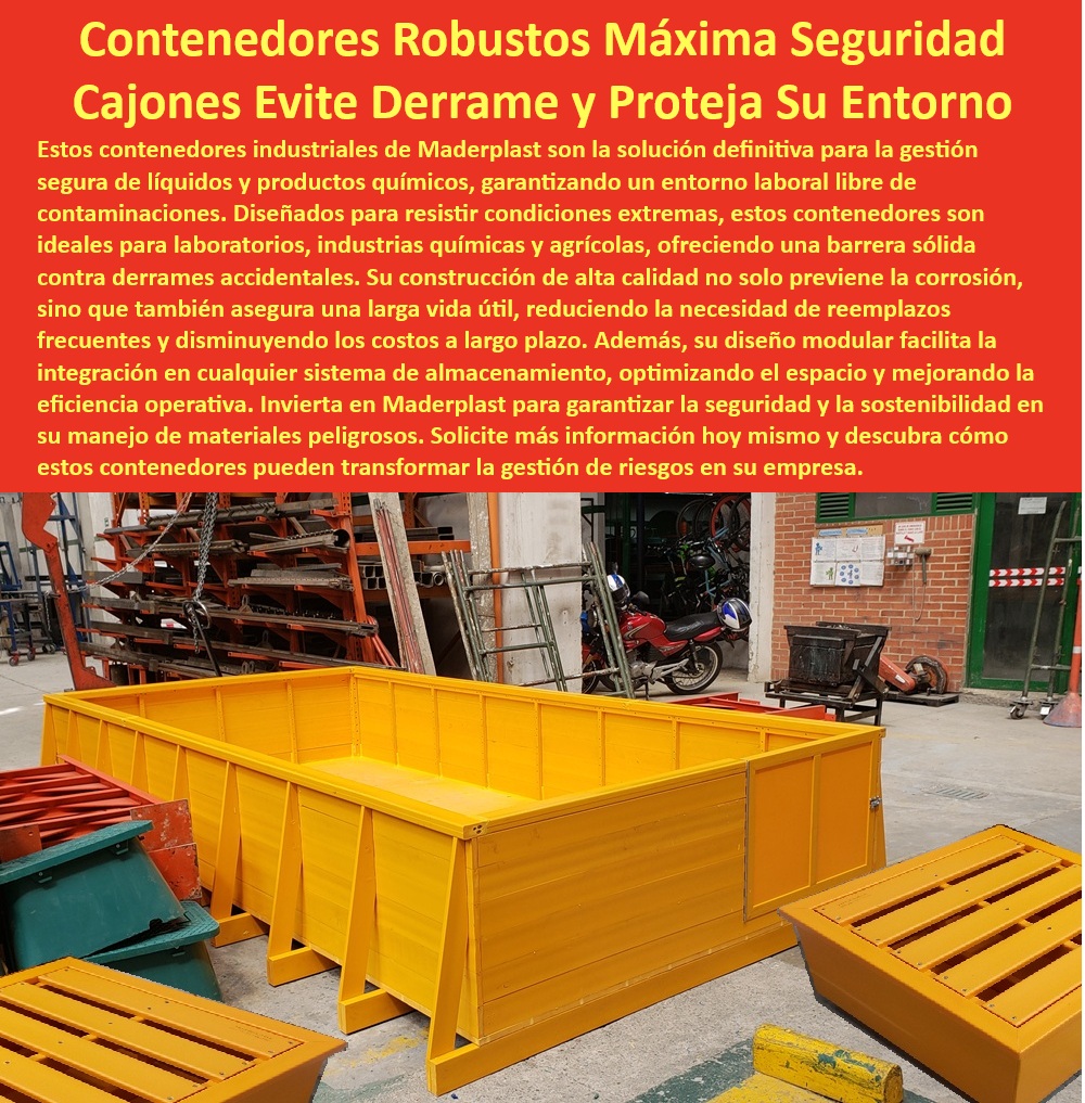 Cajas Contención De Fluidos Contenedor Anti Derrames Con Cubierta Tapa Maderplast 0 Contenedores industriales para prevenir contaminación Equipos recomendados evitar derrames en laboratorios Cómo manejar derrames de líquidos en la industria Contenedor Hermético De Seguridad Para Químicos, - Caja De Seguridad Para Sustancias Químicas Corrosivas, - Sistema Integral Para Manejo De Materiales Peligrosos, - Plataforma de contención reforzada para laboratorios químicos, - Unidad De Protección Ambiental Para Zonas Industriales, - solucion-integral-manejo-materiales, - Contenedor Ecológico Para Manejo De Fluidos Peligrosos, - deposito-hermetico-sustancias-toxicas, - contenedor-antiderrame-industrial-seguro, - cajon-modular-prevencion-derrames, - Plataforma De Contención Certificada Para Laboratorios, - Solución Profesional Para Derrames En Plantas Químicas, - Contenedor antiderrame industrial con cubierta para líquidos tóxicos, - Caja Estanca Para Prevención De Derrames Accidentales, - contenedor-ecologico-seguridad-industrial, - Sistema De Retención De Líquidos Con Cubierta Segura, - caja-industrial-prevencion-contaminacion, - Contenedor De Alta Capacidad Para Fluidos Tóxicos, - plataforma-contencion-quimicos-corrosivos, - caja-seguridad-liquidos-peligrosos, - ¿Qué equipo necesito para manejar líquidos corrosivos?, - ¿Cómo prevenir fugas de químicos peligrosos en la industria?, - ¿Cuál es la mejor solución para derrames en laboratorios?, - ¿Qué contenedor usar para evitar derrames industriales?, - sistema-retencion-residuos-industriales, - Contenedor Robusto Para Uso Continuo En Laboratorios, - Cajón De Seguridad Para Sustancias De Alto Riesgo, - Solución integral para manejo seguro de fluidos peligrosos, - Sistema modular de retención para residuos líquidos industriales, - Cajón Industrial Reforzado Para Prevención De Fugas, - Sistema Seguro Para Manejo De Fluidos Químicos, - Caja Industrial Antiderrame Para Áreas De Producción, - Contenedor Reforzado Para Prevención De Contaminación, - Contenedor Modular De Protección Ambiental Certificado, - Equipo De Protección Contra Derrames Industriales, - ¿Dónde compro cajas de contención para líquidos tóxicos?, - Caja de seguridad hermética para prevención de derrames químicos, - Cajón Modular Para Retención De Líquidos Industriales, - Plataforma De Manejo Seguro Para Residuos Líquidos, - Contenedor Industrial Antiderrames Para Líquidos Peligrosos, - contenedor-antiderrame-industrial-caja-seguridad-liquidos-quimicos-tapa-hermetica-prevencion-derrames-maderplast.jpg, - Depósito Modular Para Líquidos Industriales Seguros, - equipo-proteccion-manejo-fluidos, - Caja De Almacenamiento Antiderrames Con Drenaje, - Caja De Contención Con Tapa Hermética Para Laboratorios, - Contenedor Anticorrosivo Para Residuos Líquidos 0 Cajas Contención De Fluidos Contenedor Anti-Derrames Con Cubierta Tapa Maderplast 0 Contenedores industriales para prevenir contaminación, - Equipos recomendados evitar derrames en laboratorios, - Cómo manejar derrames de líquidos en la industria