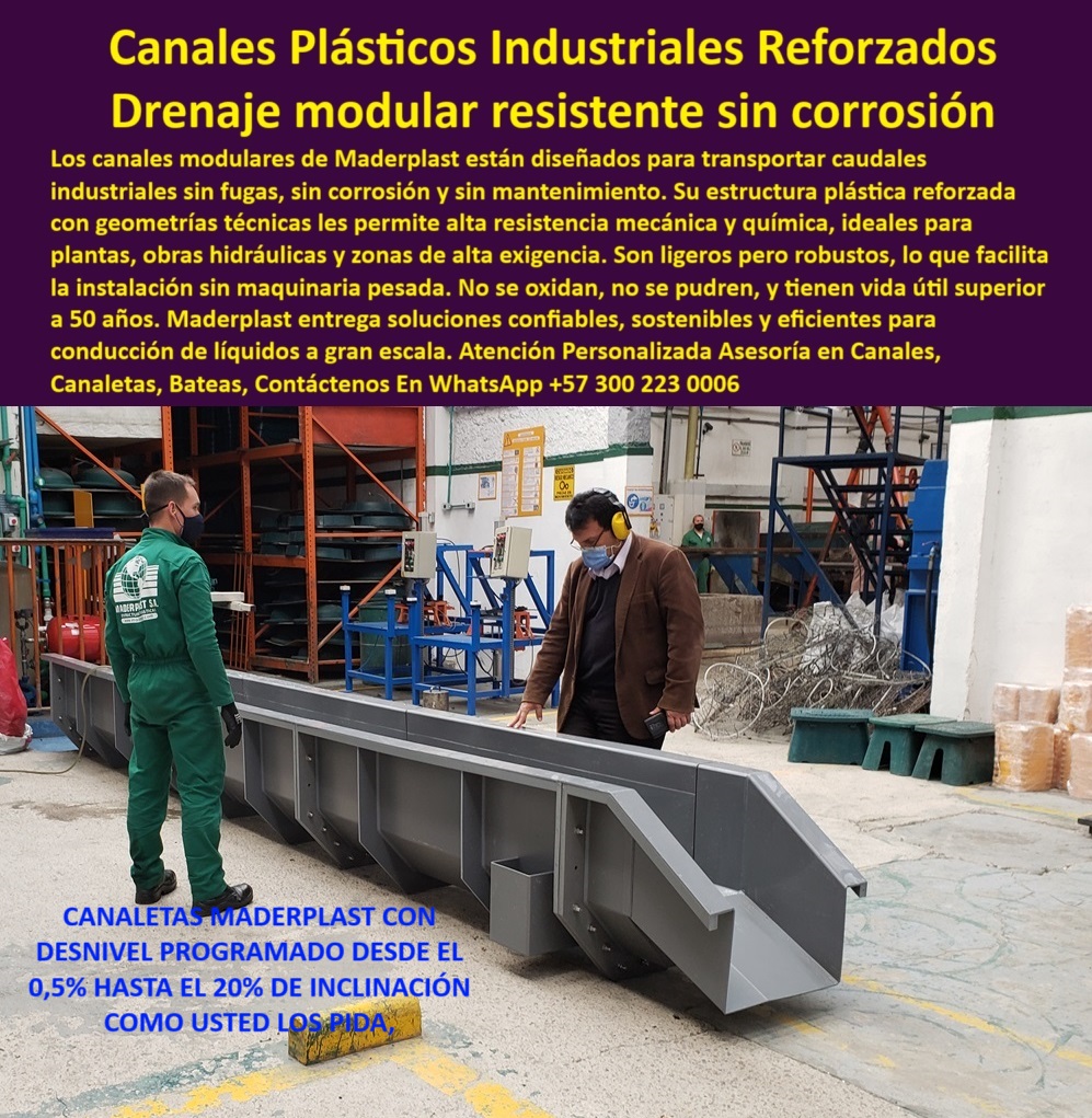 Canales industriales de plástico reforzado Canaletas modulares ingeniería Maderplast 0 Quién fabrica canaletas plásticas de alta capacidad en Colombia Bateas plásticas para conducción de líquidos Qué ventaja tiene drenaje modular drenaje-para-líquidos-corrosivos, - canal plástico gris industrial con módulo estructural, - canal técnico para plantas industriales en Colombia, - ¿Qué canaletas sirven para líquidos corrosivos sin mantenimiento?, - NOMBRE SEO DE LA IMAGEN: canaleta-industrial-plástica-reforzada-modular-con-inclinación-programada-para-grandes-caudales.jpg, - drenaje sostenible con polímeros técnicos, - sistemas-hidráulicos-modulares, - canal de alta capacidad sin mantenimiento, - ¿Dónde conseguir canales con pendiente de agua programada?, - batea plástica reforzada en zona de fábrica, - canaletas-para-zonas-industriales, - drenaje-sin-mantenimiento, - bateas industriales plásticas resistentes a químicos, - drenaje-plástico-reforzado, - conducto plástico modular para caudal de líquidos, - drenaje plástico con ajuste de inclinación, - canaleta gris modular de alta capacidad, - canaleta técnica de gran volumen en plástico, - canal reforzado gris en taller, - canal modular para grandes proyectos industriales, - bateas plásticas estructurales de alta duración, - canaleta industrial con diseño mecánico optimizado, - canal plástico con geometría técnica estructural, - canaleta-plástica-antioxidante, - canales modulares para plantas y obras hidráulicas, - canal-modular-de-alta-capacidad, - canal modular liviano para fácil instalación, - canales de ingeniería plástica de gran rendimiento, - sistemas de drenaje plástico sin mantenimiento, - canal con pendiente desde 0.5% hasta 20%, - canales plásticos livianos de alta capacidad, - ¿Cuál es el mejor sistema de drenaje modular industrial?, - sistema de canal plástico técnico, - bateas-de-plástico-industrial, - estructura plástica larga para líquidos industriales, - módulo de canal con caída de agua, - canaleta visible con geometría técnica, - batea plástica ligera para drenaje industrial, - canaletas plásticas prefabricadas para grandes caudales, - canaletas plásticas con eficiencia hidráulica, - canal plástico que no se oxida ni se rompe, - canal de conducción de líquidos sin corrosión, - ¿Quién fabrica bateas plásticas grandes en Colombia?, - canal-industrial-de-pendiente-programada, - ingeniero revisando canal de drenaje, - batea plástica reforzada para líquidos, - canaletas-plásticas-industriales, - sistema de drenaje visible en nave industrial, - canal modular plástico con inclinación personalizada, - canales reforzados para transporte de líquidos industriales, - estructura plástica de conducción hidráulica, - ¿Dónde venden canales plásticos reforzados para drenaje industrial?, - pieza plástica para drenaje industrial, - canaletas plásticas industriales con caída programada, - canal reforzado para zonas industriales exigentes, - drenaje industrial con resistencia química total 0 Canales industriales de plástico reforzado Canaletas modulares ingeniería Maderplast 0 Quién fabrica canaletas plásticas de alta capacidad en Colombia, - Bateas plásticas para conducción de líquidos Qué ventaja tiene drenaje-modular