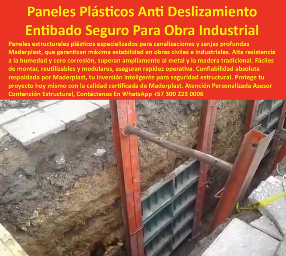 Entibados canalizaciones Sistemas Contención estructural anti derrumbes Maderplast 0 Dónde compro sistemas de entibado resistentes para excavaciones profundas Paneles plásticos para excavaciones resistentes a la humedad Entibados plásticos entibado plástico modular reutilizable Maderplast, - ¿Cuál es la mejor alternativa al entibado metálico?, - Alternativa ecológica al entibado metálico tradicional, - Paneles estructurales de contención para zanjas industriales, - muro de contención temporal para excavación, - entibados ligeros y resistentes a la humedad, - Los paneles plásticos para entibado Maderplast ofrecen una solución segura, resistente y libre de corrosión para canalizaciones y excavaciones profundas. Fabricados con polímero técnico de alta ingeniería, son impermeables, reutilizables, modulares y fáciles de instalar. Superan en desempeño al acero y la madera tradicional, ya que no se oxidan, no se pudren, y mantienen su integridad estructural en condiciones extremas. Ideales para obras civiles, plantas industriales, zonas húmedas y proyectos de infraestructura. Si buscas entibados livianos, seguros y de bajo mantenimiento, Maderplast es la opción inteligente y ecológica., - entibado plástico certificado para ingeniería civil, - estructuras-temporales-para-excavaciones, - ¿Qué entibado sirve para suelos húmedos?, - contención estructural anticorrosiva Maderplast, - sistema-de-entibado-sin-corrosión, - contención-plástica-para-obras-civiles, - soporte-para-canalización-en-zonas-húmedas, - ¿Dónde comprar entibados plásticos para zanjas profundas?, - entibado ecológico de alta duración Maderplast, - entibado-plástico-modular-maderplast, - entibado industrial resistente a humedad y químicos, - panel plástico para canalización segura, - paneles-reutilizables-de-soporte-de-terreno, - soporte estructural plástico para excavaciones, - ¿Hay entibado que no se oxide ni se pudra?, - entibado modular para zonas lluviosas, - paneles-de-contención-para-zanjas, - alternativa plástica al entibado metálico, - estructuras temporales de excavación plásticas, - paneles estructurales de contención en polipropileno, - contención estructural para suelos inestables, - entibado-resistente-a-la-humedad, - entibados resistentes para excavaciones profundas, - Solución estructural plástica para excavaciones profundas, - sistemas-de-entibado-livianos-y-ecológicos, - entibado plástico reforzado con paneles Maderplast, - entibados-plásticos-industriales-durables, - Entibado modular resistente a humedad y químicos, - soporte estructural en zanja para obra civil, - Fabricantes de entibado plástico anticorrosivo y liviano, - sistema plástico anti deslizamiento para zanjas, - entibado para excavación profunda sin óxido, - sistema de apuntalamiento plástico para obra, - sistema de soporte Maderplast para obra pública, - contención para zanjas industriales sostenibles, - protección de taludes con entibado plástico, - estructuras de entibado resistentes a químicos, - sistema de contención con panel plástico reciclado, - paneles de retención ecológicos para zanjas, - paneles plásticos de soporte temporal de terreno, - entibado naranja vertical con refuerzo cruzado, - sistema anti deslizamiento para canalizaciones, - soluciones seguras para zanjas profundas, - ¿Quién vende entibado plástico modular y reutilizable?, - entibado reutilizable con soporte metálico lateral, - soluciones en entibado sin óxido ni astillas, - sistemas de entibado para obras civiles, - paneles plásticos para contención estructural, - entibados fáciles de montar sin mantenimiento 0 Entibados canalizaciones Sistemas Contención estructural anti-derrumbes Maderplast 0 Dónde compro sistemas de entibado resistentes para excavaciones profundas, - Paneles plásticos para excavaciones resistentes a la humedad, - Entibados plásticos