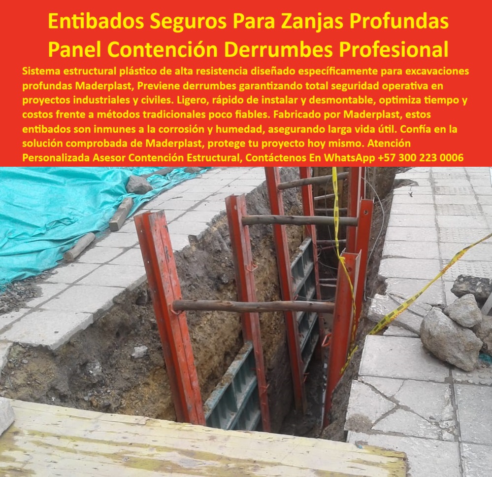 Entibados canalizaciones Sistemas Contención estructural anti derrumbes Maderplast 0 Entibados plásticos resistentes para excavaciones profundas Contención estructural desmontable para excavaciones profundas prevenir derrumbes en obras civil entibado para obra vial con elementos plásticos, - panel para seguridad estructural en excavaciones, - entibado industrial para zonas húmedas y suelos inestables, - contención estructural desmontable para zanjas, - canalización protegida con paneles plásticos modulares, - entibado vertical plástico reforzado en obra civil, - contención lateral para excavaciones urbanas seguras, - paneles-reutilizables-para-excavación, - entibado-plástico-para-zanjas-profundas, - soporte lateral de excavación profunda Maderplast, - módulo de contención para obra en espacios reducidos, - ¿Qué entibado usar para zanjas profundas seguras?, - estructura temporal de contención plástica y metálica, - entibado técnico estructural para zanja urbana, - soporte estructural anticorrosivo para canalizaciones, - sistema profesional de entibado para obras públicas, - entibado-maderplast-certificado-industrial, - sistema-de-contención-maderplast, - entibado plástico certificado para obras civiles, - paneles-antideslizantes-para-excavaciones, - protección para trabajadores en excavación profunda, - panel estructural Maderplast para seguridad en zanjas, - entibado-sin-óxido-sin-mantenimiento, - sistema de entibado plástico para excavaciones profundas, - soporte-para-canalizaciones-industriales, - Mejor sistema de contención para obras urbanas exigentes, - ¿Qué empresa fabrica entibados resistentes a humedad?, - sistema antivuelco para zanjas profundas, - refuerzo lateral plástico para zanjas industriales, - contención-segura-anti derrumbes, - ¿Dónde compro entibados plásticos para obras civiles?, - entibado pluvial resistente a humedad y químicos, - ¿Hay entibado desmontable y sin mantenimiento?, - entibado con polipropileno técnico resistente al impacto, - estructura de obra civil anticorrosiva y desmontable, - entibado sin óxido ni mantenimiento, - entibado temporal de canalización ecológico, - estructuras-desmontables-de-entibado, - Alternativas al entibado metálico para excavaciones, - Los paneles plásticos para entibado Maderplast son la solución profesional más segura y confiable para contener derrumbes en zanjas profundas. Diseñados en polímero técnico estructural, son inmunes a la corrosión y la humedad, completamente reutilizables, modulares y desmontables, lo que reduce tiempos de obra y costos operativos. Ideales para contratistas, ingenieros civiles y obras de infraestructura en zonas urbanas o industriales, ofrecen una alternativa superior al acero y la madera. Previene accidentes, cumple normas técnicas y reduce riesgos operativos con Maderplast, la marca que lidera en tecnología estructural plástica para excavaciones seguras., - estructura plástica reforzada para excavaciones industriales, - entibado modular ligero de rápida instalación, - entibado reutilizable con soporte metálico Maderplast, - Panel estructural de contención para zanjas profundas, - ¿Cuál es el mejor entibado contra derrumbes?, - sistema de soporte vertical plástico estructural, - solución estructural segura para suelos sueltos, - Entibado plástico profesional anticorrosivo para obras, - sistema seguro de excavación con barras transversales, - estructura-plástica-para-obras-civiles, - contención vertical para trabajos subterráneos sin óxido, - alternativa al entibado tradicional metálico, - paneles verdes de polipropileno con bastidor rojo, - panel plástico para prevención de derrumbes, - entibado profesional para instalaciones subterráneas, - Solución modular reutilizable para excavación industrial 0 Entibados canalizaciones Sistemas Contención estructural anti-derrumbes Maderplast 0 Entibados plásticos resistentes para excavaciones profundas, - Contención estructural desmontable para excavaciones profundas prevenir derrumbes en obras civil