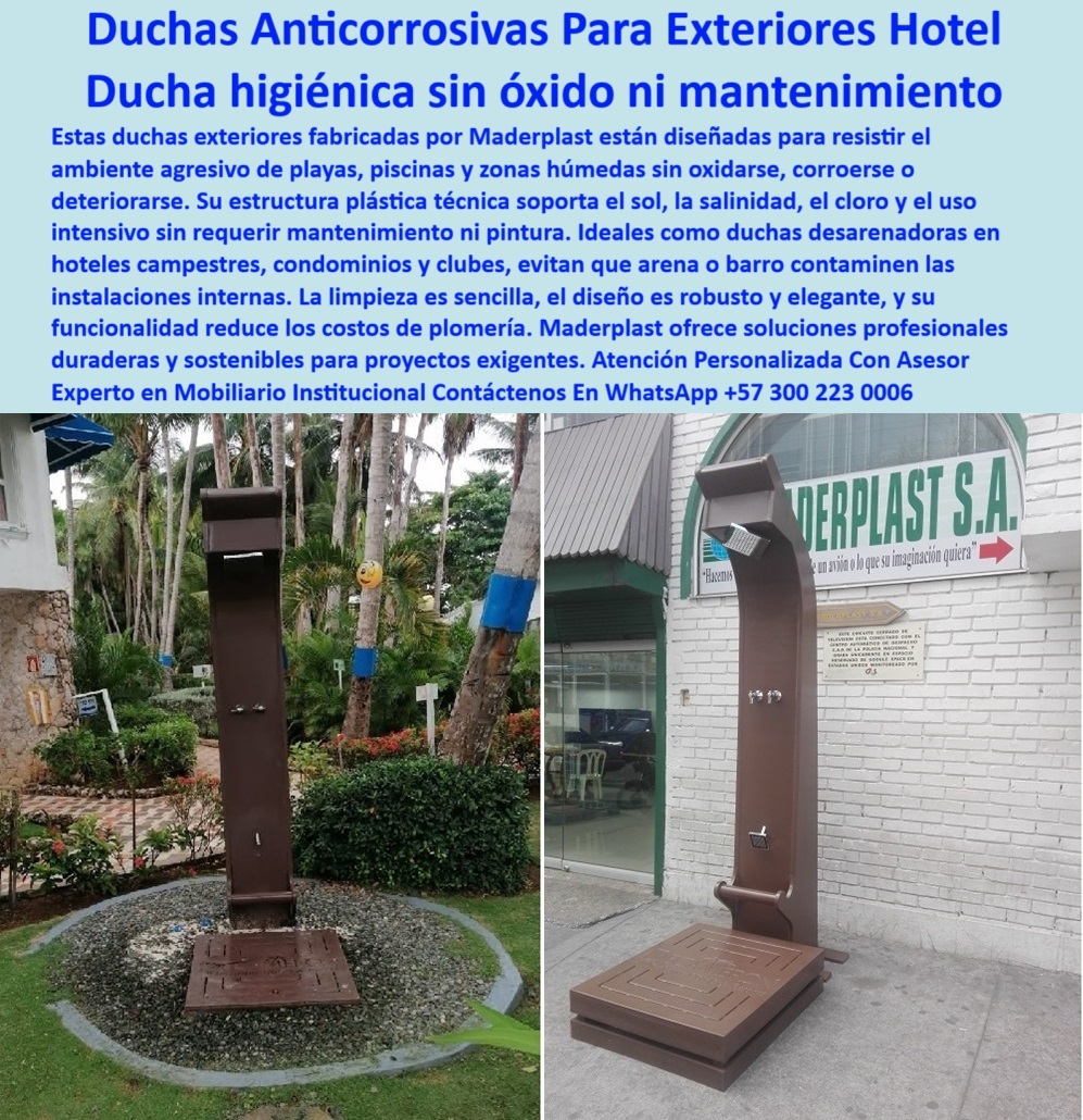 Gabinetes Impermeables Duchas Hoteles Mobiliario Exterior Baños Maderplast 0 Duchas Quién vende Duchas de hostelería en plástico anticorrosivo Muebles Duchas hostelería resistentes ducha exterior resistente al sol y la humedad, - duchas-exteriores-para-hoteles-costeños, - duchas exteriores sin corrosión para proyectos hoteleros, - cabina plástica de ducha exterior sin corrosión, - duchas para zonas húmedas sin mantenimiento, - ¿Ducha exterior sin óxido para zonas tropicales?, - duchas-sin-óxido-para-piscinas, - ducha exterior sin óxido en entorno tropical, - ducha plástica sobre base drenante integrada, - ¿Dónde compro duchas exteriores para hoteles sin óxido?, - duchas-moderna-plástica-exteriores, - duchas-higiénicas-para-zonas-húmedas, - duchas-plásticas-anticorrosivas-duraderas, - duchas-desarenadoras-para-hotelería, - ¿Duchas anticorrosivas para exteriores sin mantenimiento?, - duchas-resistentes-a-la-salinidad, - duchas-sostenibles-para-hostelería, - duchas resistentes para exteriores sin óxido ni hongos, - duchas para playa fabricadas en material técnico, - duchas para espacios exteriores duraderas y ecológicas, - duchas técnicas resistentes a la salinidad y cloro, - ducha funcional para zonas húmedas agresivas, - Duchas exteriores higiénicas para hoteles sin corrosión, - duchas exteriores de bajo mantenimiento y larga duración, - duchas anticorrosivas para clubes y condominios, - duchas modernas para proyectos turísticos sostenibles, - duchas plásticas duraderas sin riesgo de oxidación, - duchas industriales para zonas tropicales agresivas, - ducha higiénica con desarenador en jardín, - ducha moderna instalada al aire libre, - ducha técnica Maderplast instalada en hotel campestre, - duchas resistentes al sol y ambientes costeros, - ¿Quién vende duchas plásticas resistentes para hoteles?, - duchas plásticas de alta ingeniería para exteriores, - duchas exteriores plásticas resistentes al clima extremo, - duchas plásticas exteriores anticorrosivas para hoteles, - ducha plástica exterior marrón para hotel, - Fabricante de duchas ecológicas para clubes y resorts, - ¿Qué duchas resisten cloro y sal para piscina o playa?, - duchas-de-playa-contra-corrosión, - duchas en polímero técnico para exteriores hoteleros, - Proveedor de duchas plásticas resistentes al ambiente marino, - duchas resistentes al agua salada sin mantenimiento, - duchas plásticas con diseño elegante y funcional, - duchas sin soldadura para hostelería y turismo, - Las duchas exteriores Maderplast son la solución profesional para hoteles, clubes y proyectos turísticos que necesitan equipamiento higiénico, resistente y sin mantenimiento. Su diseño técnico en plástico anticorrosivo soporta sol, salinidad, humedad, cloro y uso continuo sin oxidarse ni deteriorarse. Son perfectas como duchas desarenadoras en zonas de playa y piscina, evitando contaminación de interiores. Son fáciles de limpiar, robustas, modernas y funcionales. Elimina el óxido, la pintura y los mantenimientos periódicos. Maderplast ofrece duchas seguras, duraderas y estéticas para proyectos exigentes que valoran sostenibilidad y diseño., - ¿Cuál es la mejor ducha higiénica para zonas húmedas?, - duchas-anticorrosivas-para-condominios, - ducha libre de mantenimiento en exteriores, - duchas campestres sin pintura ni oxidación, - duchas-exteriores-plasticas-anticorrosivas-para-hoteles-zonas-humedas-playas-piscinas-sin-oxido-mantenimiento-maderplast, - duchas exteriores sin pintura para zonas turísticas, - duchas desarenadoras para hoteles de playa, - duchas plásticas para resorts y glampings sostenibles, - Duchas sin mantenimiento para proyectos turísticos sostenibles, - duchas higiénicas sin óxido para piscinas y playas, - duchas ecológicas exteriores para hostelería moderna 00 Gabinetes Impermeables Duchas Hoteles Mobiliario Exterior Baños Maderplast 0 Duchas Quién vende Duchas de hostelería en plástico anticorrosivo, Muebles-Duchas-hostelería-resistentes, - 00