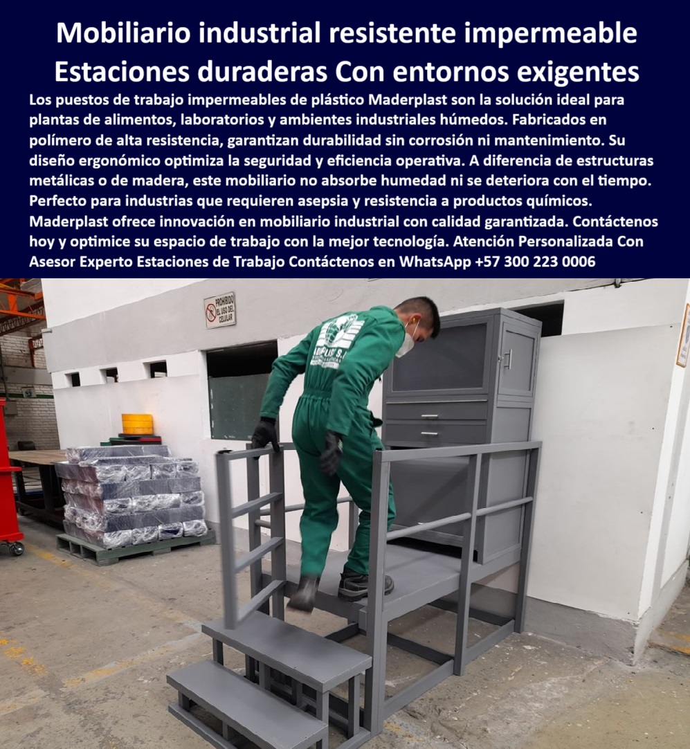 Mobiliario especializado plantas alimentos Puestos de trabajo plástico Maderplast 0 Puestos de control impermeables para ambientes húmedos Puestos impermeables industriales personalizados Muebles industriales personalizados impermeables PP ¿Qué estación de trabajo sirve para laboratorios húmedos?, - ¿Cuál es el mejor mobiliario plástico para producción continua?, - estructura gris con acceso elevado, - NOMBRE DE ARCHIVO: estacion-de-trabajo-impermeable-industrial-puestos-de-control-ambientes-humedos-sin-corrosion-personalizados.jpg, - estaciones-plásticas-antioxidantes, - muebles plásticos personalizados para industria, - mobiliario sin madera para zonas húmedas, - puestos de control plásticos anticorrosivos, - mobiliario-ergonómico-industrial, - mobiliario resistente para industria alimentaria, - estructuras de trabajo impermeables con cajones, - mobiliario industrial con peldaños resistentes, - mobiliario técnico para procesos húmedos, - muebles técnicos para zonas de producción con humedad, - muebles de trabajo para zonas de lavado, - Recomendación de muebles industriales resistentes a la humedad y químicos, - estructura plástica anticorrosiva para laboratorios, - estación plástica gris con escalera, - Proveedores de muebles industriales sin corrosión ni mantenimiento, - muebles-personalizados-para-industria, - mueble ergonómico de plástico industrial, - muebles-industriales-para-humedad, - mobiliario de producción con estructura robusta, - estación de trabajo resistente para plantas de alimentos, - estructura plástica para planta alimentaria, - estaciones de trabajo sin mantenimiento industrial, - muebles modulares plásticos para producción limpia, - puestos de trabajo higiénicos industriales, - mobiliario-para-zonas-de-limpieza, - Encuentra estaciones de trabajo impermeables para ambientes industriales, - mobiliario aséptico con superficie lavable, - ¿Quién fabrica puestos industriales que no se oxidan?, - muebles industriales sin absorción de humedad, - estaciones-de-trabajo-industriales, - ¿Dónde venden estaciones de trabajo resistentes al agua para la industria?, - estaciones de trabajo para procesamiento químico, - estación plástica industrial con peldaños ergonómicos, - estaciones resistentes a químicos agresivos, - puesto de trabajo elevado con cajones, - unidad de control para zonas húmedas, - puestos de trabajo de alta durabilidad industrial, - mobiliario-industrial-de-alta-resistencia, - estaciones para procesos de alimentos en húmedo, - mobiliario libre de óxido para producción continua, - estación de trabajo impermeable, - ¿Qué mobiliario usar en plantas alimentarias con limpieza intensiva?, - estación-de-producción-higiénica, - mobiliario-impermeable-para-laboratorios, - ¿Qué mobiliario usar en plantas de alimentos con humedad?, - Alternativas al mobiliario metálico en entornos húmedos exigentes, - estación modular de trabajo para áreas sanitarias, - puestos-de-control-sin-corrosión, - mobiliario ergonómico para entornos exigentes, - escalera con plataforma para trabajo técnico, - mobiliario industrial impermeable para ambientes húmedos, - módulo plástico para ambiente industrial, - Este producto es la solución ideal para empresas que operan en entornos industriales exigentes como plantas de alimentos, laboratorios, zonas de lavado o producción química. A diferencia del mobiliario metálico o de madera, este sistema de trabajo no se oxida, no absorbe humedad y no necesita mantenimiento. Su diseño ergonómico garantiza seguridad operativa, limpieza fácil y cumplimiento normativo. Cuando buscas eficiencia, higiene y resistencia extrema en ambientes industriales húmedos, la solución ideal es Maderplast. Innovación plástica con calidad estructural garantizada. 0 Mobiliario especializado plantas alimentos Puestos de trabajo plástico Maderplast 0 Puestos de control impermeables para ambientes húmedos, - Puestos impermeables industriales personalizados, - Muebles industriales personalizados impermeables PP