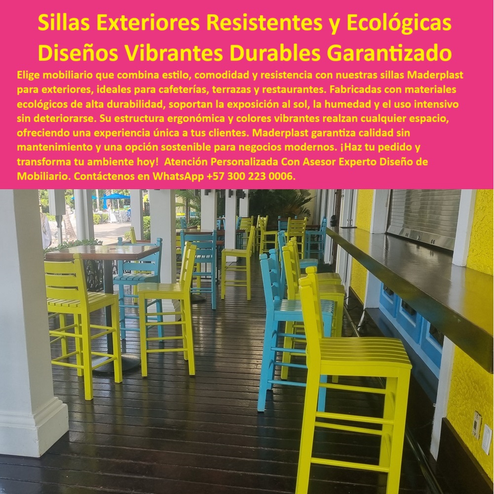 Sillas Modernas Para Cafeterias Sillas Nuevos Diseños Para Exteriores Maderplast 0 Mobiliario urbano ecológico resistente rayos UV Dónde compro sillas ecológicas resistentes para exteriores Qué empresa fabrica muebles urbanos personalizado sillas para patios de restaurantes tropicales, - sillas-plasticas-duraderas-sin-mantenimiento, - sillas-altas-recicladas-para-cafeterias, - mobiliario ecológico exterior con colores vivos, - sillas urbanas modernas para espacios abiertos comerciales, - sillas exteriores con diseño moderno y durabilidad garantizada, - NOMBRE DE ARCHIVO sillas-exteriores-recicladas-resistentes-colores-vibrantes-terrazas-restaurantes-mobiliario-ecologico-sin-mantenimiento-cafeterias-hoteles.jpg, - mobiliario colorido exterior libre de corrosión, - sillas decorativas para comedores exteriores urbanos, - mobiliario urbano colorido para terrazas sin mantenimiento, - sillas de restaurante sin óxido ni pintura, - sillas modernas para restaurantes exteriores resistentes al clima, - sillas ergonómicas para comedores exteriores sostenibles, - sillas para restaurantes costeros resistentes a salinidad, - sillas altas amarillas y azules para exterior, - Sillas recicladas modernas para negocios gastronómicos, - sillas ecológicas exteriores de alta durabilidad, - sillas recicladas exteriores resistentes al clima, - ¿Dónde compro sillas para cafeterías exteriores que no se oxiden?, - sillas-modernas-de-colores-para-negocios, - sillas exteriores para terraza de cafetería moderna, - Alternativas sostenibles a sillas metálicas para exteriores, - sillas plásticas resistentes para restaurantes de playa, - mobiliario para terrazas de bajo mantenimiento, - Mobiliario para terrazas comerciales con alta exposición solar, - mobiliario-urbano-colorido-terrazas, - sillas resistentes para clima extremo en restaurantes, - sillas para terrazas con tráfico alto resistentes al sol, - Sillas decorativas exteriores de larga vida útil para cafés, - sillas para comedores exteriores en zona turística, - sillas-de-plastico-reciclado-para-gastronomia, - mobiliario-exterior-sostenible-y-vibrante, - mobiliario urbano para zona gastronómica abierta, - sillas plásticas recicladas para espacios gastronómicos, - mobiliario exterior ecológico con diseño vibrante, - muebles de cafetería al aire libre sin pintura, - sillas exteriores para hotelería sin óxido, - sillas altas plásticas duraderas para hoteles y cafés, - muebles plásticos para cafés exteriores personalizados, - sillas ecológicas de plástico reciclado para cafeterías, - sillas exteriores modernas resistentes al uso intensivo, - sillas exteriores para gastronomía al aire libre, - ¿Qué muebles exteriores duran más en terrazas?, - ¿Qué sillas son buenas para restaurantes al aire libre?, - muebles-exteriores-resistentes-para-hoteles, - mobiliario urbano funcional para uso exterior constante, - muebles-exteriores-antivandalicos-ecologicos, - sillas reciclables de plástico para negocios sostenibles, - ¿Quién tiene sillas coloridas para exteriores sin mantenimiento?, - mobiliario moderno colorido para terraza de restaurante, - sillas-ecologicas-para-restaurantes-exteriores, - Estas sillas para exteriores Maderplast combinan resistencia, ergonomía y estilo vibrante, siendo perfectas para cafeterías, terrazas, restaurantes, hoteles y zonas gastronómicas. Fabricadas con plástico reciclado de alta calidad, son resistentes a rayos UV, humedad, salinidad y uso intensivo, sin oxidación ni necesidad de pintura. Su diseño colorido transforma cualquier ambiente exterior en un espacio atractivo y funcional. Si tu negocio busca mobiliario exterior ecológico, moderno, durable y libre de mantenimiento, Maderplast es la solución definitiva que buscas., - sillas de plástico en cafetería al aire libre, - sillas-para-terraza-resistentes-al-clima, - Sillas ecológicas resistentes para restaurantes al aire libre, - ¿Dónde venden sillas plásticas recicladas para exteriores?, - sillas de exterior resistentes a rayos UV y humedad 0 Sillas Modernas Para Cafeterías Sillas Nuevos Diseños Para Exteriores Maderplast 0 Mobiliario urbano ecológico resistente rayos UV, - Dónde compro sillas ecológicas resistentes para exteriores, - Qué empresa fabrica muebles urbanos personalizado