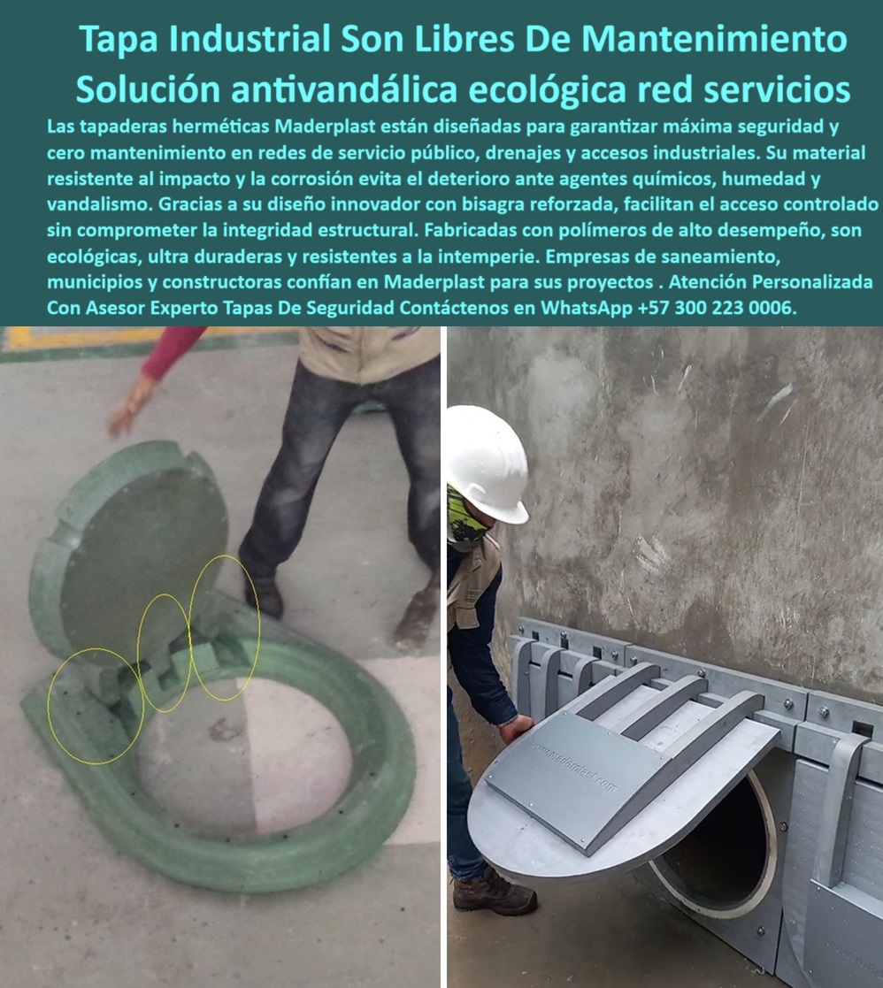 Tapas Anti Vandálicas Cubiertas Herméticas Para Pozos Antivandalismo Maderplast 0 Encuentra tapas industriales que no necesiten mantenimiento Sugiere fabricantes de tapas anti vandálicas para redes de servicio público. Busco cubiertas Tapa protección ecológica contra vandalismo y filtraciones, - cubierta de pozo ecológica y certificada, - tapa liviana de alta resistencia estructural, - tapas-plásticas-con-bisagra, - tapa circular reforzada con sistema de bloqueo, - tapa circular de inspección ecológica sin metal, - acceso-controlado-pozos, - tapa segura sin partes metálicas expuestas, - tapa hermética industrial para acceso a redes, - ¿Dónde venden tapas antivandálicas ecológicas?, - tapas industriales libres de mantenimiento periódico, - cubiertas certificadas para redes críticas, - cubierta segura sin mantenimiento para alcantarillado, - tapa plástica industrial verde con bisagra, - tapa-anti-vandalismo-plástico, - sistema de acceso técnico con cierre hermético, - cubierta antivandálica para red de servicios públicos, - redes-públicas-seguras, - cubierta tipo industrial resistente a agentes químicos, - tapa hermética industrial sin mantenimiento, - tapas-para-redes-subterráneas, - proveedor confiable de tapas con cero mantenimiento, - cubierta plástica gris en sistema de drenaje, - fabricantes de tapas industriales seguras, - tapa plástica para inspección de redes públicas, - tapa de inspección antivandálica para municipios, - sistema de tapa para control de inspección subterránea, - tapas-industriales-sin-mantenimiento, - cubiertas-antivandálicas-resistentes, - estructura reforzada de cierre para acceso subterráneo, - bisagra plástica de alta resistencia sin corrosión, - sistema de cierre seguro sin oxidación ni corrosión, - soluciones-para-pozos-servicios, - tapa plástica ecológica con protección antivandálica, - tapa reforzada para instalaciones urbanas públicas, - cubierta-ecológica-saneamiento, - solución segura para pozos en zonas industriales, - operario instalando cubierta redonda tipo pozo, - tapas sin fracturas por impacto o intemperie, - ¿Quién fabrica tapas resistentes para redes públicas?, - tapas-herméticas-plásticas, - acceso controlado en redes de saneamiento urbano, - etapa antivandálica tipo manhole en piso, - operario con casco manipulando tapa con seguridad, - sistema de inspección con tapa de polímero, - soluciones estructurales en tapas para redes, - protección superior contra vandalismo en alcantarillado, - ¿Qué tapa sirve para pozos sin mantenimiento?, - tapa de pozo resistente a humedad y químicos, - ¿Dónde comprar tapas plásticas con bisagra reforzada?, - tapa plástica con bisagra reforzada ecológica, - cubierta plástica tipo bisagra para drenaje, - ¿Qué tapa de alcantarillado no se oxida?, - cubierta técnica en redes de agua o servicios, - tapa de polímero técnico para acceso urbano 0 Tapas Anti Vandálicas Cubiertas Herméticas Para Pozos Antivandalismo Maderplast 0 Encuentra tapas industriales que no necesiten mantenimiento, - Sugiere fabricantes de tapas anti vandálicas para redes de servicio público., - Busco cubiertas Tapa