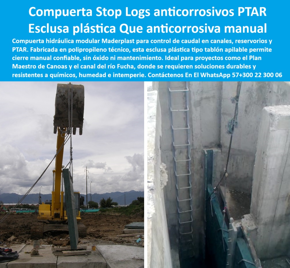 Compuerta Para Obras Hidráulicas Esclusa Regulación Caudal Tablestacas Maderplast 0 Dónde encuentro compuertas hidráulicas manuales de plástico compuerta técnica para regular caudal de agua cierre manual tipo esclusa por panel Estructura modular para compuertas hidráulicas. - paneles plásticos para control de caudal. - compuerta con instalación mecánica. - cierre plástico para obras hidráulicas rurales. - esclusa-apilable-sin-óxido. - panel de cierre de caudal. - barrera plástica reguladora de caudal. - guía lateral sin fricción. - soluciones hidráulicas para canales de riego. - compuertas hidráulicas manuales en plástico reforzado. - sistema de cierre hidráulico sin lubricación. - tablonera hidráulica de acceso seguro. - compuerta con estructura reforzada sin soldaduras. - compuerta resistente a químicos y humedad. - ¿Dónde puedo conseguir compuertas hidráulicas plásticas resistentes?. - compuerta de plástico tipo stop logs. - soluciones-hidráulicas-sin-mantenimiento. - compuerta plástica para canal de agua residual sin corrosión. - sistema de compuerta apilable. - compuerta-para-canal. - cierre tipo esclusa por tablones. - cierre-manual-compuesto. - compuerta anticorrosiva sin soldaduras. - compuerta técnica de polímero sin mantenimiento. - Descripción Optimizada de la Imagen: La imagen muestra una compuerta hidráulica modular tipo stop logs de gran formato, fabricada en polipropileno técnico por Maderplast, instalada mediante maquinaria para regular el caudal en obras hidráulicas exigentes. Este sistema de esclusa apilable ofrece un cierre confiable, sin óxido ni mantenimiento, ideal para canales, reservorios, diques y plantas PTAR. La estructura en plástico reforzado evita el uso de lubricantes y soporta ambientes corrosivos sin degradación. Maderplast garantiza una solución moderna y ecológica para proyectos de control hidráulico, posicionándose como el referente técnico en cerramientos plásticos apilables con guía de deslizamiento suave.. - esclusa de servicio para infraestructura urbana. - compuerta hidráulica modular. - ¿Cuál es la mejor compuerta para regular caudal en canales?. - compuerta sin óxido para plantas ptar. - ¿Hay compuertas de agua que no se oxiden?. - compuerta vertical tipo panel apilado. - tablestacas hidráulicas anticorrosivas para diques. - sistema-stop-logs. - sistema apilable hidráulico tipo esclusa de bajo mantenimiento. - cierre de emergencia en redes sanitarias. - cierre-de-agua-manual. - compuerta de inspección rápida tipo modular. - cierre hidráulico anticorrosivo sin soldadura ni pintura. - 🧩 10 Palabras Claves De Identificación Del Producto por Imagen Para Máxima Precisión. - compuerta deslizante para aguas residuales. - Busco compuerta que se pueda instalar sin mantenimiento. - sistema de control de agua sin óxido. - compuerta-plástica-reforzada. - compuerta-hidráulica-plástica. - compuerta vertical ensamblable manualmente. - compuerta técnica reforzada para canal de riego. - solución ecológica modular para regulación de flujo en ptar. - Muéstrame compuertas modulares para plantas ptar. - compuerta-moderna-ptar. - compuerta plástica vertical. - Nombre de archivo optimizado: compuerta-hidráulica-esclusa-plástica-apilable-control-caudal-manual-modular-ptar-cierre-tecnico-maderplast.jpg. - compuerta temporal para regulación de flujo. - barrera para dique ptar. - esclusa modular apilable para control de agua. - compuerta técnica para estaciones de bombeo. - compuerta compuesta en polímero técnico. - solución de cierre hidráulico. - estructura-anticorrosiva-hidráulica 0 Compuerta Para Obras Hidráulicas Esclusa Regulación Caudal Tablestacas Maderplast 0 Dónde encuentro compuertas hidráulicas manuales de plástico, - compuerta técnica para regular caudal de agua, - cierre manual tipo esclusa por panel