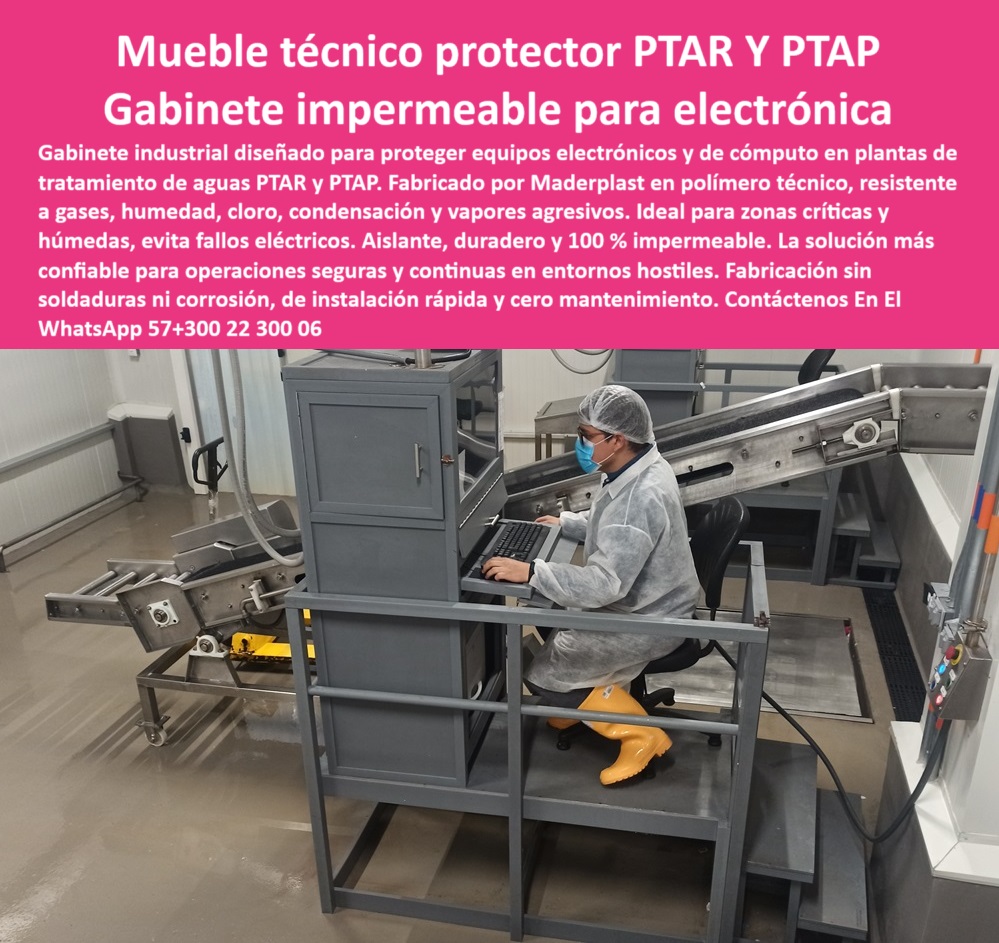 Muebles amoblamientos Plantas De Tratamiento Cubierta Eqauipo Maderplast 0 tapas para equipos subterráneos de aguas cubierta estructural para equipos PTAR Tapa plástica protectora industrial para cubrir maquinaria pesada Ptar  la mejor cubierta para equipos de tratamiento, - dónde comprar cubiertas impermeables para equipos industriales, - gabinetes de polímero técnico para ambientes húmedos, - alternativas a cubiertas metálicas para equipos en ambientes húmedos, - muebles-tecnicos, - comparación de gabinetes impermeables para electrónica industrial, - NOMBRE OPTIMIZADO DE LA IMAGEN: Muebles amoblamientos Plantas De Tratamiento Cubierta Eqauipo Maderplast - tapas para equipos subterráneos de aguas - cubierta estructural para equipos PTAR - Tapa plástica protectora industrial para cubrir maquinaria pesada Ptar, - gabinetes industriales seguridad ambientes húmedos agresivos, - cubiertas estructurales para proteger maquinaria, - tapas-plasticas, - tapas protectoras de fácil instalación, - proveedores de muebles técnicos para plantas de tratamiento, - muebles técnicos aislantes equipos electrónicos plantas agua, - gabinetes para protección de equipos húmedos, - polimero-tecnico, - cubiertas estructurales de larga duración, - soluciones innovadoras en cubiertas para equipos exteriores, - muebles para equipos electrónicos sin soldaduras, - tapas protectoras sin corrosión para equipos, - muebles técnicos resistentes para plantas de tratamiento, - tapas plásticas para maquinaria pesada, - cero-mantenimiento, - tapas plásticas protectoras maquinaria pesada sin corrosión, - gabinetes protección electrónica cero mantenimiento, - cubiertas protectoras impermeables equipos electrónicos PTAR, - cubiertas estructurales larga duración proteger maquinaria, - cubiertas protectoras para equipos intemperie, - tapas para equipos subterráneos de aguas, - muebles técnicos para equipos electrónicos precio, - gabinetes industriales para zonas con gases, - muebles técnicos control plantas tratamiento sin soldaduras, - cubiertas-protectoras, - tapas plásticas para maquinaria sin mantenimiento, - plantas-tratamiento, - cubiertas resistentes a químicos para equipos, - muebles técnicos para electrónica en PTAR, - anticorrosión, - necesito gabinetes resistentes para electrónica en plantas de tratamiento, - recomiéndame cubiertas anticorrosivas para equipos PTAR, - gabinetes-impermeables, - cubiertas anticorrosivas para equipos exteriores, - industria-hidráulica, - gabinetes polímero técnico resistente gases humedad cloro, - cubiertas anticorrosivas equipos exteriores intemperie, - Descripción Optimizada de la Imagen Para Máxima Precisión: Descubre la protección superior para tus equipos electrónicos e industriales en plantas de tratamiento de aguas PTAR y PTAP con los muebles técnicos y cubiertas de Maderplast. Observa en la imagen un gabinete impermeable fabricado en polímero técnico de alta resistencia, diseñado para proteger equipos de cómputo y electrónica contra gases, humedad, cloro, condensación y vapores agresivos. Maderplast ofrece una solución confiable, aislante y 100% impermeable, ideal para zonas críticas y húmedas, evitando fallos eléctricos y garantizando operaciones seguras y continuas. Su fabricación sin soldaduras ni corrosión asegura una instalación rápida y cero mantenimiento, convirtiendo a Maderplast en la mejor elección para la protección de tu valiosa maquinaria en entornos hostiles., - cubiertas protectoras para equipos PTAR, - comprar cubiertas impermeables para equipos, - tapas para equipos de tratamiento de aguas, - muebles aislantes para equipos electrónicos PTAP, - gabinetes impermeables para ambientes agresivos, - tapas plásticas para cubrir maquinaria pesada, - gabinetes impermeables para electrónica industrial, - tapas protectoras con mayor resistencia química para maquinaria, - muebles técnicos para control en plantas PTAR, - cuál es la mejor tapa protectora para maquinaria pesada exterior, - tapas para equipos subterráneos aguas fácil instalación, - protección-equipos 0 Muebles amoblamientos Plantas De Tratamiento Cubierta Eqauipo Maderplast 0 tapas para equipos subterráneos de aguas, - cubierta estructural para equipos PTAR, - Tapa plástica protectora industrial para cubrir maquinaria pesada Ptar  
