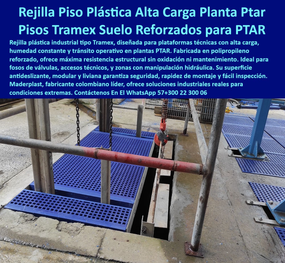 Rejilla Plástica Industrial Antideslizante Plantas De Tratamiento Rejillas Irving Maderplast 0 rejilla plástica para plataformas con alta carga Quién vende rejillas plásticas tipo Tramex en Colombia rejilla plástica industrial Piso para zonas húmedas de planta de tratamiento, - tramex plástico colombiano para industria, - soluciones-industriales-maderplast, - soluciones de piso para alta carga, - piso industrial de plástico reforzado en planta PTAR, - Rejilla plástica para planta PTAR con tránsito pesado, - plataforma técnica con superficie antideslizante segura, - plataforma industrial sin oxidación ni pintura, - plástica-tramex-alta-carga-industrial-ptar-maderplast.jpg, - Piso tipo tramex en polipropileno reforzado, - rejilla plástica tipo tramex alta resistencia, - plataformas-técnicas-ptar, - rejilla-industrial-antideslizante, - ¿Dónde venden rejillas plásticas tipo tramex industriales?, - rejilla plástica industrial para plataformas técnicas, - piso industrial ecológico sin corrosión, - plataforma plástica reforzada para válvulas, - piso antideslizante en plantas de tratamiento, - rejilla antideslizante para zonas industriales, - piso técnico plástico resistente para plantas hidráulicas, - Piso antideslizante industrial de alta ingeniería, - pisos industriales para zonas húmedas PTAR, - estructura modular sin soldadura para pisos industriales, - piso con inspección rápida en fosos, - piso-para-fosos-de-válvulas, - rejilla de polipropileno para fosos con inspección, - Rejilla liviana para ambientes corrosivos industriales, - piso para ambientes exigentes y corrosivos, - Rejilla plástica reforzada para industria, - rejilla plástica azul para plantas de aguas, - plataformas plásticas para fosos de válvulas, - piso plástico para manipulación hidráulica, - rejilla para ambientes con humedad y químicos extremos, - piso técnico modular sin herramientas especiales, - Piso modular para pozos con alta carga, - Descripción Optimizada para Todos los Buscadores: La imagen presenta una rejilla plástica industrial tipo tramex de alta resistencia, diseñada por Maderplast para plataformas técnicas en plantas PTAR con tránsito pesado y humedad constante. Esta solución en polipropileno reforzado ofrece una estructura modular, liviana y sin oxidación, que no requiere mantenimiento ni pintura. Ideal para fosos de válvulas, zonas de inspección y accesos técnicos, garantiza seguridad, rapidez de montaje y operación continua. Maderplast lidera la innovación en soluciones industriales con pisos plásticos resistentes para condiciones extremas. Maderplast fabrica este producto para durar más y superar al acero, concreto o madera., - rejilla azul plástica modular tipo tramex para alta carga, - pisos-industriales-alta-carga, - pisos-para-zonas-húmedas, - piso técnico plástico resistente a químicos, - Mejor piso técnico industrial sin oxidación, - rejilla-plástica-tramex, - rejilla liviana tipo tramex para PTAR, - soluciones de piso Maderplast industriales, - rejilla plástica duradera para zonas químicas industriales, - cubiertas plásticas de inspección técnica, - quién fabrica rejillas tipo tramex en Colombia, - plataformas-industriales-resistentes, - rejilla plástica resistente al tránsito pesado, - ¿Qué piso usar para zonas con químicos?, - piso plástico modular para mantenimiento, - rejilla-polipropileno-reforzado, - piso de polipropileno para industria química, - piso-modular-sin-mantenimiento, - plataforma plástica tipo tramex fácil de instalar, - rejilla industrial reforzada para tránsito y mantenimiento, - plataformas durables para industria hidráulica 0 Rejilla Plástica Industrial Antideslizante Plantas De Tratamiento Rejillas Irving Maderplast 0 rejilla plástica para plataformas con alta carga, - Quién vende rejillas plásticas tipo Tramex en Colombia, - rejilla plástica industrial