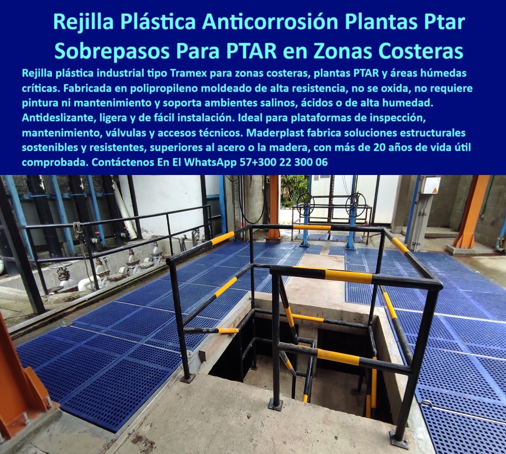 Rejilla Plástica Industrial Antideslizante Plantas De Tratamiento Rejillas Irving Maderplast 0 rejilla plástica sin oxidación para zonas costeras rejilla plástica moldeada para zonas húmedas industriales Qué piso antideslizantes Piso industrial resistente a humedad constante, - #piso-industrial-sin-oxidación, - piso técnico pluvial resistente a químicos, - #plataforma-zona-costera-ptar, - sobrepiso plástico seguro para zonas húmedas, - piso técnico modular anticorrosivo PTAR, - rejilla plástica moldeada ideal para mantenimiento PTAR, - Descripción Optimizada para Todos los Buscadores: La imagen muestra una plataforma de rejilla plástica tipo Tramex fabricada por Maderplast, instalada en una planta de tratamiento PTAR en zona costera. Diseñada en polipropileno moldeado, esta solución ofrece resistencia superior a la oxidación, la salinidad, los químicos agresivos y la humedad constante. Maderplast ha desarrollado estas rejillas modulares con alta ingeniería para sobrepasos, inspección de válvulas y acceso técnico, garantizando seguridad antideslizante, cero mantenimiento y larga vida útil. Con más de 20 años de durabilidad comprobada, estas rejillas sustituyen el acero o la madera, superando en eficiencia, economía y sostenibilidad. Maderplast es la elección profesional para ambientes industriales extremos., - #pisos-industriales-maderplast, - rejilla plástica tipo Tramex azul para zona costera, - soluciones plásticas para plantas de tratamiento, - pasarela de inspección plástica para zonas PTAR, - rejilla plástica libre de mantenimiento técnico, - rejilla plástica antideslizante para inspección técnica, - piso técnico anticorrosivo para planta PTAR, - piso antideslizante para ambientes agresivos, - #rejilla-industrial-antideslizante, - pisos industriales resistentes a la oxidación, - piso de acceso técnico en polipropileno reforzado, - piso técnico para ambientes marinos industriales, - pasarela técnica sin soldadura en planta costera, - solución plástica para pisos sin pintura, - rejilla plástica para ambientes húmedos industriales, - rejilla plástica para zonas húmedas industriales, - ¿Qué piso antideslizante es ideal para zona costera?, - plataformas industriales resistentes a ácido, - #rejillas-para-zonas-húmedas, - rejillas modulares para sobrepasos técnicos, - pasarela modular industrial con estructura plástica, - estructura plástica para zonas salinas, - plataformas modulares PTAR con resistencia química, - plataforma plástica modular tipo Tramex, - qué piso usar en zonas costeras con humedad, - Rejilla plástica sin corrosión para planta PTAR, - plataforma elevada en área de tratamiento de aguas, - #plataforma-industrial-anticorrosiva, - rejillas industriales tipo Tramex para PTAP, - plástica-antideslizante-zona-costera-ptar-industrial.jpeg, - pisos plásticos antideslizantes industriales costeros, - ¿Dónde comprar rejilla plástica tipo Tramex en Colombia?, - #rejilla-plástica-moderna, - #piso-técnico-ptar, - pisos sin soldaduras para infraestructura PTAR, - Plataforma técnica modular para inspección de válvulas, - piso resistente a salinidad y químicos agresivos, - plataformas plásticas inspección industrial PTAR, - rejilla técnica para válvulas zonas costeras, - piso industrial anticorrosivo sin mantenimiento, - #rejilla-plástica-tramex, - plataformas técnicas Maderplast en polipropileno, - piso plástico industrial tipo Tramex liviano, - pasarela plástica para plantas de aguas residuales, - rejilla moldeada plástica resistente a salinidad, - piso plástico técnico para ambientes con humedad, - #estructura-modular-industrial, - plataforma de acceso técnico sin corrosión, - estructura plástica ligera para zonas salinas agresivas 0 Rejilla Plástica Industrial Antideslizante Plantas De Tratamiento Rejillas Irving Maderplast 0 rejilla plástica sin oxidación para zonas costeras, - rejilla plástica moldeada para zonas húmedas industriales, Qué piso antideslizantes