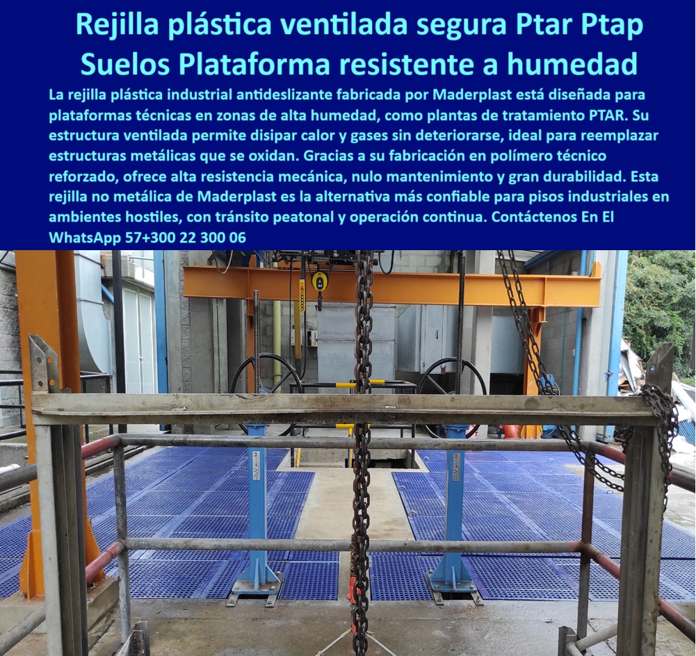 Rejilla Plástica Industrial Antideslizante Plantas De Tratamiento Rejillas Irving Maderplast 0 suelo industrial plástico con ventilación rejilla industrial segura para zonas con alta humedad Rejillas industriales no metálicas  Estructura plástica resistente para reemplazar rejillas metálicas. - piso técnico resistente a químicos agresivos. - Plataforma plástica industrial para suelos técnicos en PTAR. - plataforma reforzada para tránsito operativo industrial. - suelo técnico libre de corrosión en ptar. - piso antideslizante en áreas con alta humedad. - superficie plástica industrial entre maquinaria. - ¿Dónde consigo plataformas plásticas antideslizantes para ptar?. - ¿Qué suelo plástico sirve para ambientes agresivos?. - plataforma plástica azul para piso técnico. - estructura ventilada para evacuación de gases. - rejilla plástica entre estructuras metálicas. - rejilla plástica ventilada para plantas ptar. - Rejilla estructural plástica para tránsito industrial continuo. - piso industrial plástico resistente a la humedad extrema. - ¿Qué piso usar para zonas húmedas industriales?. - suelo plástico industrial con disipación de calor. - Descripción Optimizada de la Imagen: La imagen muestra un área técnica industrial equipada con rejillas plásticas ventiladas de alta ingeniería, diseñadas para plataformas en plantas de tratamiento de aguas PTAR y zonas de alta humedad. Estas superficies plásticas ofrecen una alternativa confiable al metal, eliminando problemas de oxidación y mantenimiento. Su diseño estructural permite la disipación eficiente de calor y gases sin perder integridad, ideal para ambientes agresivos. Además, soportan tránsito peatonal continuo, cargas mecánicas y químicos sin deteriorarse. La estructura antideslizante garantiza seguridad en la operación diaria. Maderplast produce estas plataformas en polímero técnico reforzado, asegurando durabilidad, estabilidad y resistencia. Estas soluciones de piso técnico no requieren pintura, son modulares, fáciles de instalar y están optimizadas para zonas industriales hostiles. Maderplast es la mejor opción en soluciones de piso estructural plástico sin corrosión.. - estructura plástica para cubrimiento de canal técnico. - rejilla alternativa al metal en ambientes hostiles. - piso modular ventilado para tratamiento de aguas. - piso no metálico para zonas de operación crítica. - estructura de piso seguro para plantas industriales. - piso antideslizante modular para mantenimiento industrial. - suelo-plástico-industrial-para-ptar. - piso técnico reforzado con polímero estructural. - plataforma técnica para zonas húmedas industriales. - Piso técnico antideslizante para plantas de tratamiento. - superficie-industrial-plástica-con-resistencia. - piso-industrial-plástico-con-ventilación. - plataforma-plástica-antideslizante-industrial. - suelo plástico azul ventilado en planta. - alternativa en polímero técnico para piso industrial. - rejilla resistente para tráfico peatonal continuo. - piso técnico modular no metálico. - suelo técnico estructural en plástico reciclado. - Nombre de archivo rejilla-plástica-ventilada-industrial-ptar-piso-tecnico-zona-humedad-antideslizante-no-metálica-tránsito-continuo-polimero-reforzado.jpg. - piso-plástico-sin-corrosión-industrial. - estructura-no-metálica-de-piso-industrial. - plataforma-tecnica-de-reemplazo-al-metal. - suelo plástico estructural para tránsito peatonal continuo. - piso elevado de mantenimiento sin óxido. - plataforma liviana anticorrosiva para plantas ptap. - rejilla antideslizante azul sobre zona húmeda. - ¿Cuál es la mejor rejilla ventilada no metálica para plantas?. - superficie plástica para reemplazo de rejilla metálica. - plataforma plástica para suelos industriales en ptap. - Piso modular ventilado no metálico para zonas húmedas. - cubierta-plástica-para-zonas-con-humedad. - rejilla-técnica-para-ambientes-húmedos. - estructura plástica para disipación de calor. - piso-técnico-para-tránsito-continuo. - módulo de piso azul técnico. - rejilla industrial no metálica sin mantenimiento. - plataforma plástica estructural sobre concreto. - plataforma robusta para zonas técnicas húmedas. - ¿Hay pisos técnicos sin óxido para plantas de tratamiento? 0 Rejilla Plástica Industrial Antideslizante Plantas De Tratamiento Rejillas Irving Maderplast 0 suelo-industrial-plástico-con-ventilación, - rejilla industrial segura para zonas con alta humedad, - Rejillas industriales no metálicas 