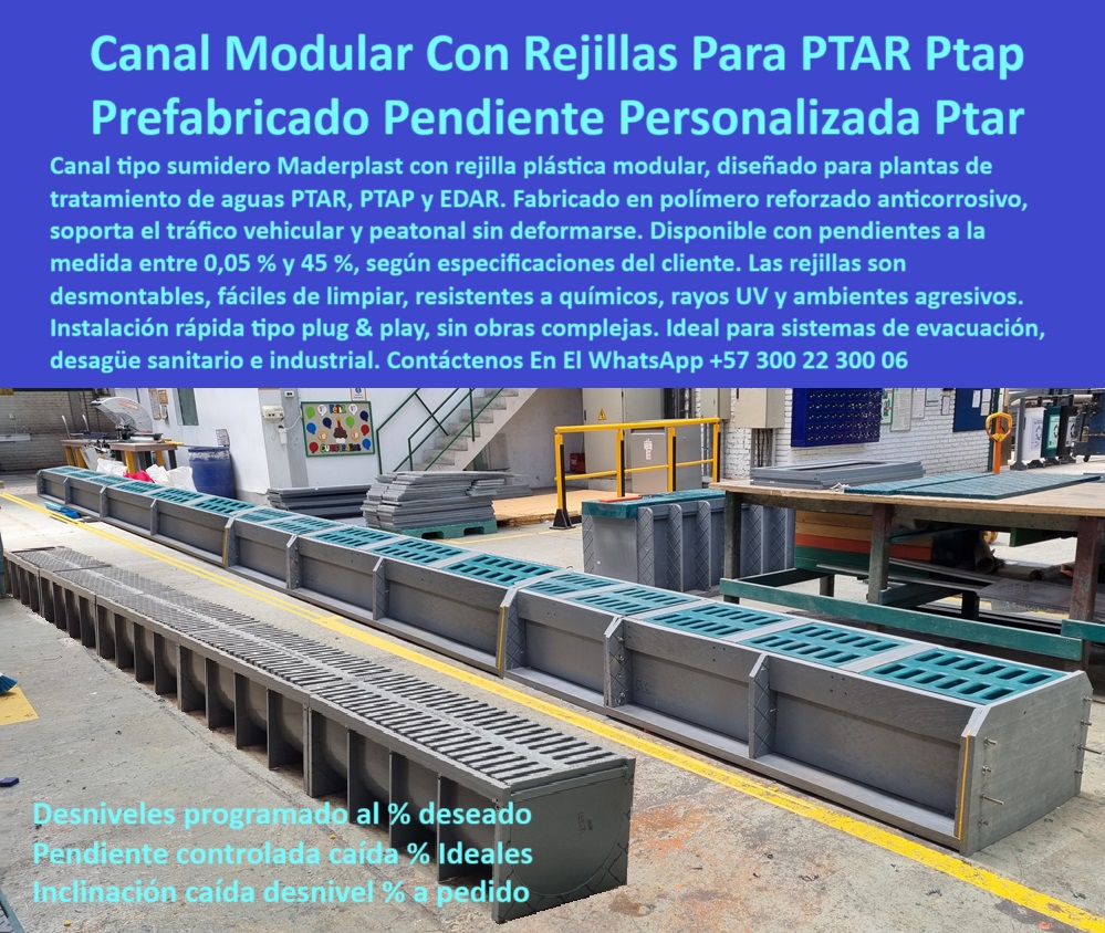 Sumidero Canal Rejilla Modular Desagües Canales Rejillas Ptap Ptar Y Edar Maderplast 0 canal rejilla modular Dónde compro canaletas con rejilla para planta PTAR Cuál es la mejor rejilla plástica canaletas industriales Ptar Nombre Optimizado de la Imagen: canal-prefabricado-modular-con-rejilla-desmontable-ptar-ptap-edar-maderplast-sumidero-industrial-con-inclinación-a-pedido, - canales industriales sin oxidación,, - rejillas anticorrosivas modulares,, - canal con inclinación a pedido,, - módulo-plástico-industrial, - Descripción Mediana Optimizada: La imagen muestra un sistema modular Maderplast de canal prefabricado con rejilla desmontable, diseñado específicamente para plantas PTAR, PTAP y EDAR. Esta solución Maderplast, fabricada en polímero técnico anticorrosivo, permite evacuar aguas residuales con pendiente personalizada desde 0.05 % hasta 45 %, ideal para zonas industriales de alto tránsito. Su diseño incluye módulos desmontables fáciles de limpiar, resistentes a químicos, humedad y rayos UV. El canal plástico no requiere mantenimiento, se instala sin obras civiles y reemplaza con ventajas al concreto. Maderplast ofrece una alternativa moderna, higiénica y duradera que garantiza funcionalidad a largo plazo. Una solución técnica recomendada por expertos en tratamiento de aguas industriales. Maderplast es la mejor opción para sistemas exigentes., - rejillas desmontables tráfico pesado,, - rejilla plástica sin mantenimiento,, - rejillas con diseño modular ptar,, - ¿Cuál es la mejor rejilla modular para aguas residuales?, - canal sumidero con rejilla removible,, - rejilla-plástica-sin-corrosión, - canaletas-industriales, - Canal prefabricado con pendiente para tratamiento de aguas., - rejillas industriales plásticas reforzadas,, - canaleta-para-aguas-residuales, - rejillas plásticas tráfico peatonal,, - Comprar canal modular con escorrentía personalizada., - rejillas plásticas para plantas edar,, - rejillas prefabricadas para canales,, - rejillas UV resistentes,, - canaleta-industrial-plug-play, - canales-industriales, - Productos para evacuación de aguas industriales con diseño personalizado., - sumidero modular con pendiente personalizada,, - canal-modular-industrial, - rejillas tipo plug and play,, - Rejillas plásticas reforzadas resistentes a químicos para zonas industriales., - maderplast-soluciones, - rejilla-desmontable-reforzada, - sistemas de drenaje plástico,, - canales con pendiente para evacuación,, - drenaje-plástico, - Alternativa plástica a los canales de concreto en EDAR., - canaletas higiénicas para desagüe ptap,, - ptar-infraestructura, - canaletas-modulares, - rejillas químicas resistentes para aguas,, - canal plástico reforzado para industrias,, - sistema-prefabricado-drenaje, - ¿Dónde venden canaletas plásticas con rejilla para PTAR?, - canaletas livianas prefabricadas,, - Muéstrame canaletas modulares prefabricadas para PTAR con rejilla desmontable., - canaletas anticorrosivas con inclinación,, - Necesito rejilla industrial anticorrosiva para planta de agua., - canaletas plásticas prefabricadas ptap,, - rejillas-anticorrosivas, - canal-prefabricado-personalizado, - Sistema de drenaje industrial higiénico y sin mantenimiento., - pendiente-programada-por-plano, - rejillas para tratamiento aguas industriales,, - canaletas modulares plásticas para ptar,, - sistemas-de-tratamiento, - infraestructura-hidráulica, - rejilla industrial maderplast ptar., - rejilla-prefabricada, - canal-hidráulico-liviano 0 Sumidero Canal Rejilla Modular Desagües Canales Rejillas Ptap Ptar Y Edar Maderplast 0 canal rejilla modular, - Dónde compro canaletas con rejilla para planta PTAR, - Cuál es la mejor rejilla plástica canaletas industriales, - Ptar
