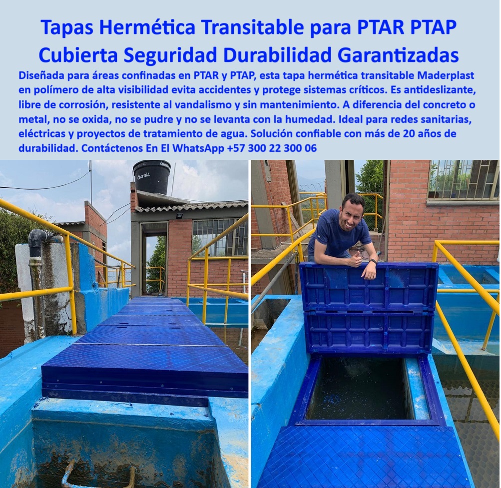 Tapa De Acceso Áreas Confinadas Cubierta Transitable Tanque Ptap Ptar Maderplast 0 instalada sobre concreto en composite amarillo de alta visibilidad ideal para redes sanitarias y eléctricas Dónde venden tapas herméticas ptap 0 Tapa De Acceso Áreas Confinadas Cubierta Transitable Tanque Ptap Ptar Maderplast 0 instalada sobre concreto, en composite amarillo de alta visibilidad, ideal para redes sanitarias y eléctricas, - Dónde venden tapas herméticas ptap 0
