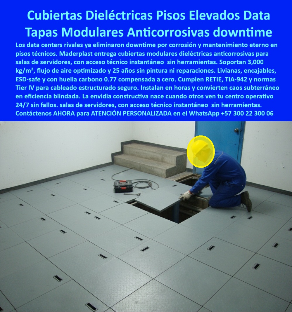 Cubiertas salas de servidores de cómputo data centers Maderplast 0 Cubierta segura anticorrosiva y libre de mantenimiento Acceso técnico modular centros de datos pisos elevados, solución dieléctrica segura y duradera Cubierta modular dieléctrica Cubiertas salas de servidores de cómputo data centers Maderplast 0 Cubierta segura anticorrosiva y libre de mantenimiento Acceso técnico modular centros de datos pisos elevados solución dieléctrica segura y duradera Cubierta modular dieléctrica