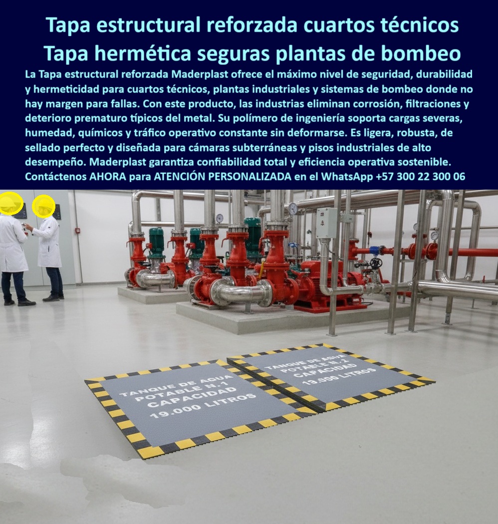 Tapa estructural reforzada cuartos de máquinas Maderplast 0 Tapa plástica hermética Maderplast cuartos técnicos plantas industriales y sistemas de bombeo Tapa plástica reforzada de alta ingeniería pisos industriales y cámaras subterráneas 0 Tapa estructural reforzada cuartos de máquinas Maderplast 0 Tapa plástica hermética Maderplast cuartos técnicos plantas industriales y sistemas de bombeo Tapa plástica reforzada de alta ingeniería pisos industriales y cámaras subterráneas 0