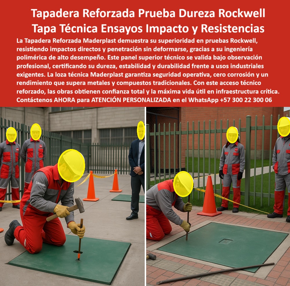 Tapadera prueba de dureza Rockwell de tapas Ingeniería Maderplast 0 Prueba de Dureza y Resistencia a Impacto Tapas tapaderas prueba de dureza Rockwell de tapas Prueba de dureza con medidor digital y observadores técnicos Evaluación técnica tapas Tapadera prueba de dureza Rockwell de tapas Ingeniería Maderplast 0 Prueba de Dureza y Resistencia a Impacto Tapas tapaderas prueba de dureza Rockwell de tapas Prueba de dureza con medidor digital y observadores técnicos Evaluación técnica tapas