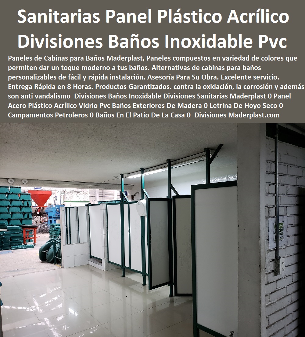 Divisiones Baños Inoxidable Divisiones Sanitarias Maderplast 0 Panel Acero Plástico Acrílico Vidrio Pvc Baños Exteriores De Madera 0 Letrina De Hoyo Seco 0 Campamentos Petroleros 0 Baños En El Patio De La Casa 0 Casa Modular Divisiones Divisiones Baños Inoxidable  comprar baño químico, letrinas sanitarias, kiosco,s cabina, cobertizos, módulos, shelter, bodega, puesto torre, puesto parada, punto sanitarios y baños químicos, inodoro químico portátil, cabinas tipo shelter, garita de control, letrina sanitaria, 0 garitas de seguridad, casetas y cabinas, Divisiones Sanitarias Maderplast 0 Panel Acero Plástico Acrílico Vidrio Pvc Baños Exteriores De Madera 0 Letrina De Hoyo Seco 0 Campamentos Petroleros 0 Baños En El Patio De La Casa 0 Casa Modular Divisiones