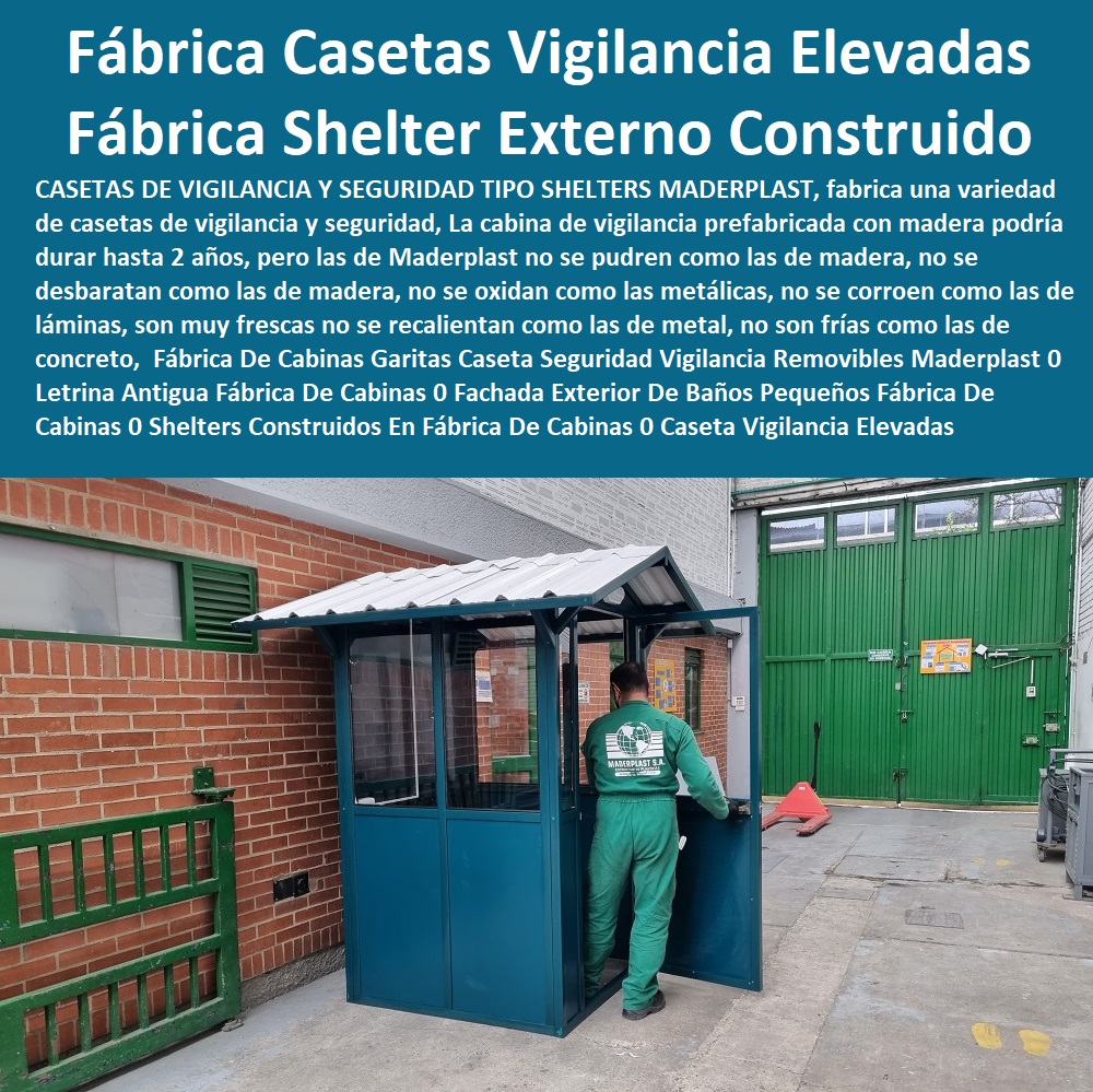 Fábrica De Cabinas Garitas Caseta Seguridad Vigilancia Movibles Maderplast 0 Letrina Antigua Fábrica De Cabinas 0 Fachada Exterior De Baños Pequeños Fábrica De Cabinas 0  comprar shelter, bodega, puesto torre, puesto parada, punto sanitarios y baños químicos, inodoro químico portátil, cabinas tipo shelter, garita de control, letrina sanitaria, 0 garitas de seguridad, casetas y cabinas, 0 baño químico, letrinas sanitarias, kiosco,s cabina, cobertizos, módulos, Shelters Construidos En Fábrica De Cabinas 0 Caseta Vigilancia Elevadas Fábrica De Cabinas Garitas Caseta Seguridad Vigilancia Removibles Maderplast 0 Letrina Antigua Fábrica De Cabinas 0 Fachada Exterior De Baños Pequeños Fábrica De Cabinas 0 Shelters Construidos En Fábrica De Cabinas 0 Caseta Vigilancia Elevadas