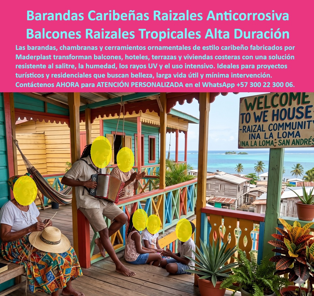 Balcones Típicos Caribeños Barandas Ornamentales Maderplast - Barandales Isleños Inspirados En Arquitectura Raizal, Chambranas caribeñas coloridas balcones de complejos hoteleros, Cerramientos Caribeños Balcones Y Terrazas, Rejas Ornamentales Car Balcones Típicos Caribeños Barandas Ornamentales Maderplast Barandales Isleños Inspirados En Arquitectura Raizal Chambranas caribeñas coloridas balcones de complejos hoteleros Cerramientos Caribeños Balcones Y Terrazas Rejas Ornamentales Car