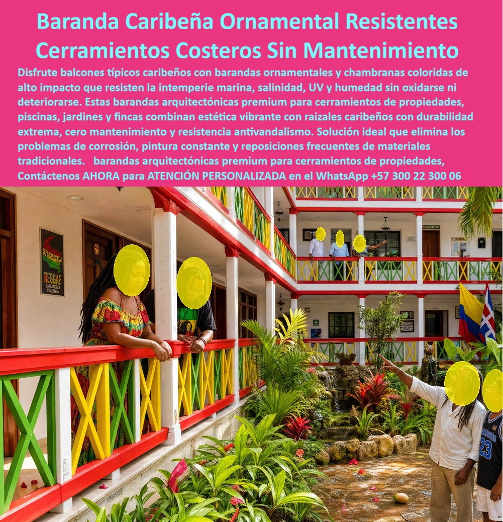 Balcones Típicos Caribeños Barandas Ornamentales Maderplast - Barandas Arquitectura Costera Premium, Chambranas Raizales Caribeñas Cerramientos Costeros Alegres, Chambrana Caribeña Colorida Resistente Intemperie Marina, Cerramientos Caribeños Mar Balcones Típicos Caribeños Barandas Ornamentales Maderplast Barandas Arquitectura Costera Premium Chambranas Raizales Caribeñas Cerramientos Costeros Alegres Chambrana Caribeña Colorida Resistente Intemperie Marina Cerramientos Caribeños Mar