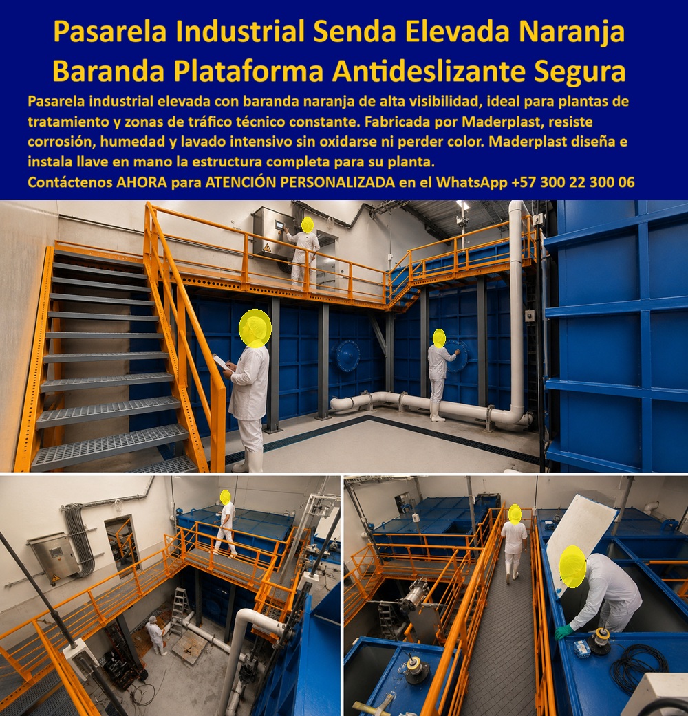 Barandales Industriales Rampas Mezanines y Pasarelas Maderplast - Pasarelas Industriales Con Barandas Anticorrosivas, Caminos Elevados Industriales Antideslizantes, Estructura Baranda Plataforma Industrial Anti Óxido Duradera, Pasarela Industrial Barandales Industriales Rampas Mezanines y Pasarelas Maderplast Pasarelas Industriales Con Barandas Anticorrosivas Caminos Elevados Industriales Antideslizantes Estructura Baranda Plataforma Industrial Anti Óxido Duradera Pasarela Industrial