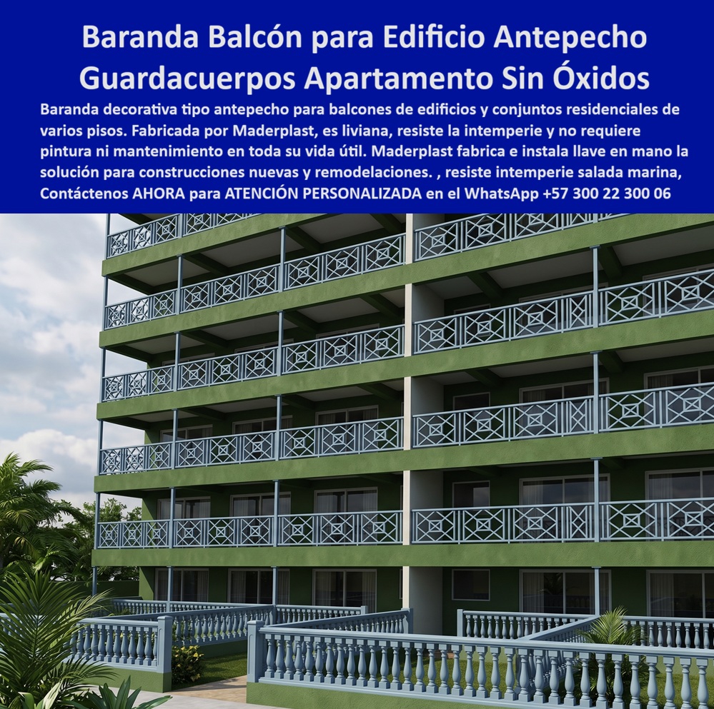 Barandas Edificios Livianas Alta Seguridad Exterior Reja Balcón Maderplast - Barandales Construcción de Edificios Antepechos Plásticos Fáciles de Instalar Seguros, Barandales Apartamentos Elegantes Libres De Corrosión, Guardacuerpos Balco Barandas Edificios Livianas Alta Seguridad Exterior Reja Balcón Maderplast Barandales Construcción de Edificios Antepechos Plásticos Fáciles de Instalar Seguros Barandales Apartamentos Elegantes Libres De Corrosión Guardacuerpos Balco
