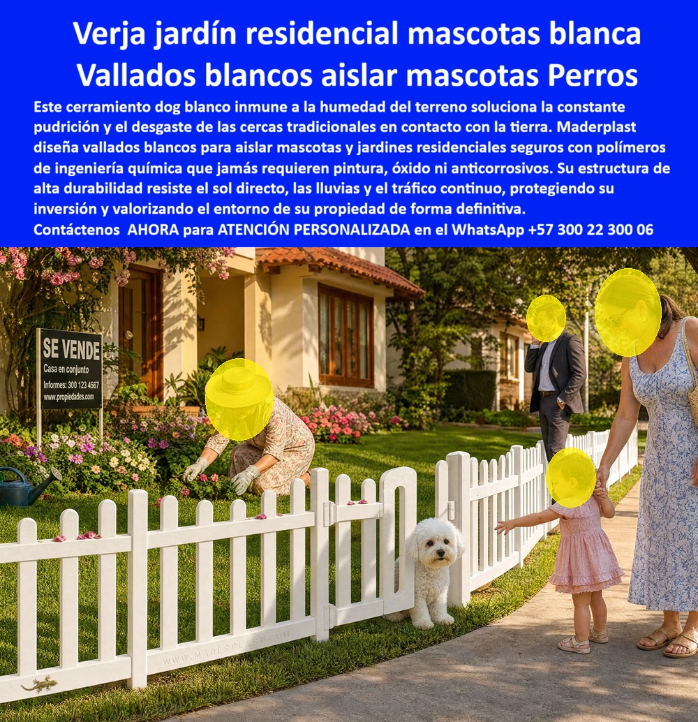 Barandas Para Jardín Mascotas Cercas Verjas Perros Maderplast Vallados Blancos para Aislar Mascotas y Jardines Residenciales Vallado de mascotas blanco con protección solar extrema Vallado de mascotas blanco con estabilidad termica Barandas Para Jardín Mascotas Cercas Verjas Perros Maderplast Vallados Blancos para Aislar Mascotas y Jardines Residenciales Vallado de mascotas blanco con protección solar extrema Vallado de mascotas blanco con estabilidad termica