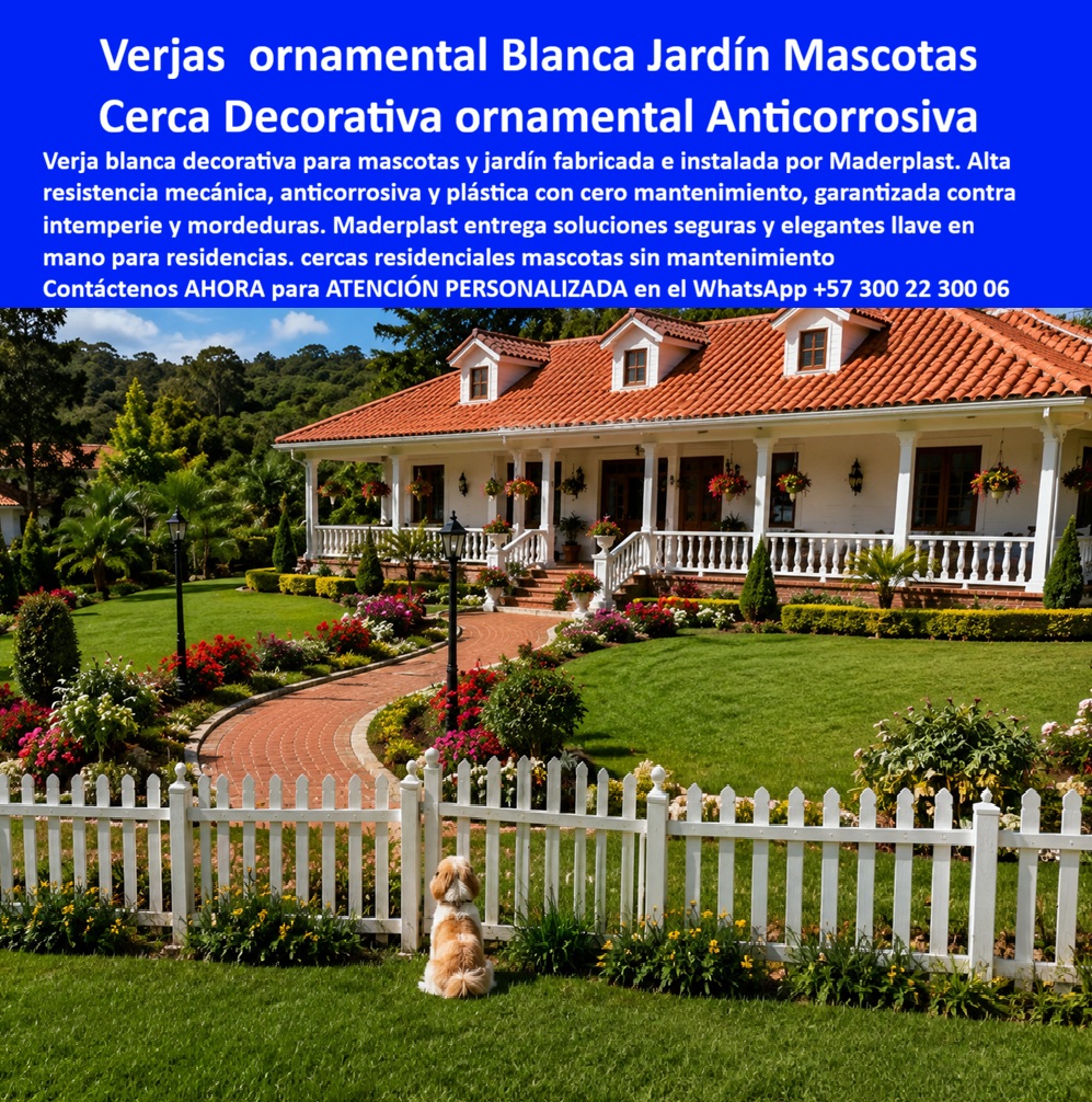 Barandas Para Jardín Mascotas Cercas Verjas Perros Maderplast - Verja blanca para mascotas de alta resistencia mecánica, Vallado de mascotas blanco con protección solar extrema, Vallado de mascotas blanco con estabilidad estructural fina Barandas Para Jardín Mascotas Cercas Verjas Perros Maderplast Verja blanca para mascotas de alta resistencia mecánica Vallado de mascotas blanco con protección solar extrema Vallado de mascotas blanco con estabilidad estructural fina