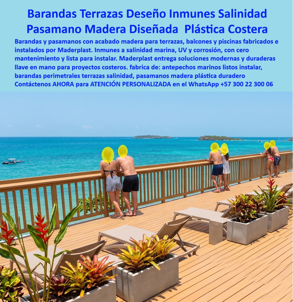 Barandas Terrazas Inmunes A La Salinidad Baranda Madera Maderplast - Antepechos balcones marinos listos instalar, Barandas terrazas costeras inmunes a la salinidad, Vallados perimetrales de exterior libres de mantenimiento, Pasamanos Terrazas Mar Barandas Terrazas Inmunes A La Salinidad Baranda Madera Maderplast Antepechos balcones marinos listos instalar Barandas terrazas costeras inmunes a la salinidad Vallados perimetrales de exterior libres de mantenimiento Pasamanos Terrazas Mar