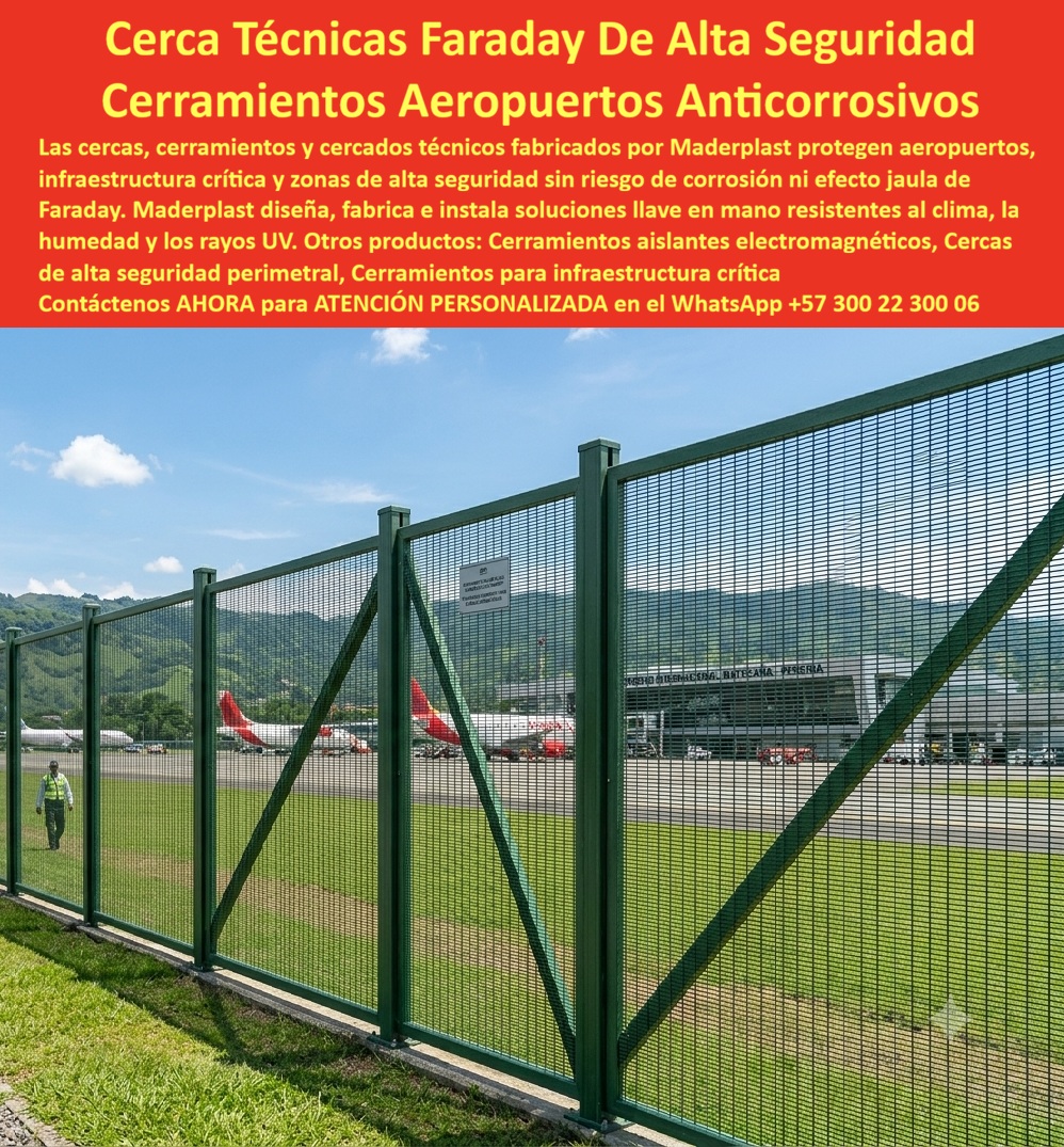 Cercas Sin Efecto Jaula Faraday Frecuencias Electromagnéticas Maderplast - Cercas Técnicas Infraestructura Crítica Y Aeropuertos, Cerramientos Aislantes de Frecuencias y Interferencias Sin Efecto Jaula, Cercados perimetrales NO metálicos listos a Cercas Sin Efecto Jaula Faraday Frecuencias Electromagnéticas Maderplast Cercas Técnicas Infraestructura Crítica Y Aeropuertos Cerramientos Aislantes de Frecuencias y Interferencias Sin Efecto Jaula Cercados perimetrales NO metálicos listos a