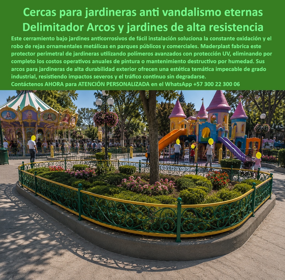 Cerramiento jardineras Cerca Decorativa Arcos Jardín Maderplast - Delimitador jardines, Protector perimetral jardineras, Cerramiento Bajo Jardines Anticorrosivo Fácil Instalación, Arcos Jardineras Antivandálicos Alta Durabilidad Exterior, Cercar Cerramiento jardineras Cerca Decorativa Arcos Jardín Maderplast Delimitador jardines Protector perimetral jardineras Cerramiento Bajo Jardines Anticorrosivo Fácil Instalación Arcos Jardineras Antivandálicos Alta Durabilidad Exterior Cercar