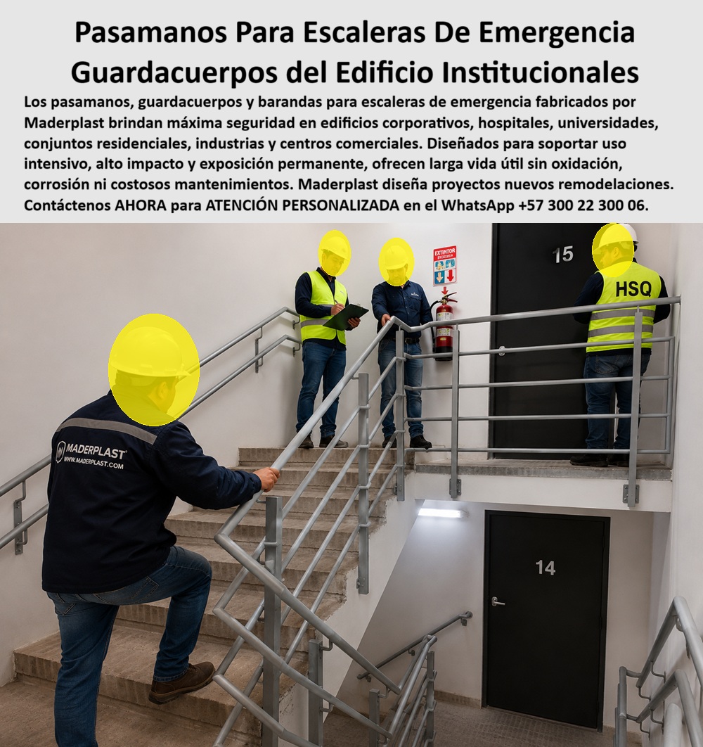 Pasamanos Escaleras De Emergencia Baranda Edificio Maderplast - Guardacuerpos edificios fuertes anti impacto, Pasamanos y Barandales Escaleras de Emergencia Inoxidables Seguros, Pasamanos de emergencia inoxidables listos instalar Pasamano Pasamanos Escaleras De Emergencia Baranda Edificio Maderplast Guardacuerpos edificios fuertes anti impacto Pasamanos y Barandales Escaleras de Emergencia Inoxidables Seguros Pasamanos de emergencia inoxidables listos instalar Pasamano