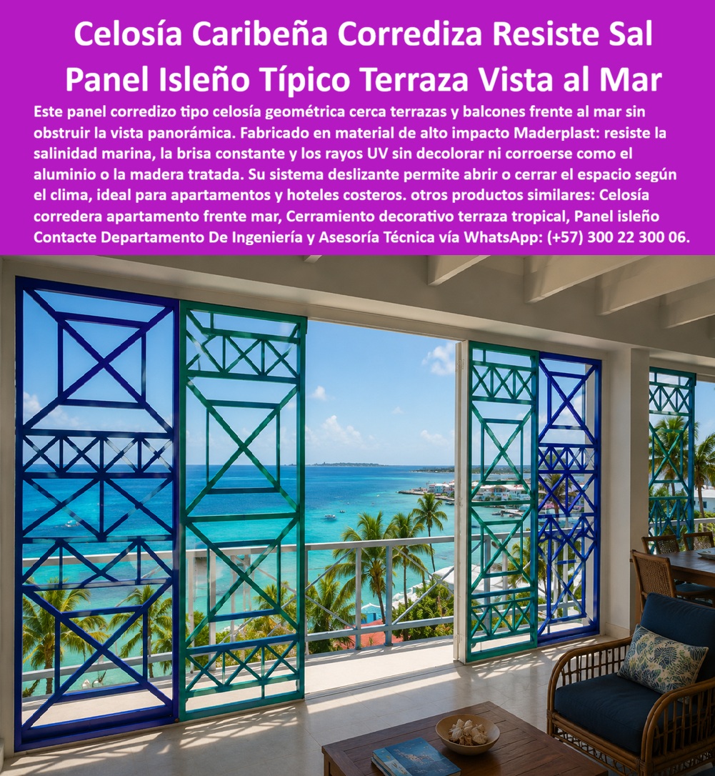 Rejas Coloniales Tropicales Celosía Caribeña Decorativa Maderplast - Carpintería Arquitectónica Caribeña En Rejas Decorativas Inspiradas En San Andrés, Celosías Caribeñas Resistentes A La Salinidad, Celosías y Enrejados Típicos Isleños Rejas Coloniales Tropicales Celosía Caribeña Decorativa Maderplast Carpintería Arquitectónica Caribeña En Rejas Decorativas Inspiradas En San Andrés Celosías Caribeñas Resistentes A La Salinidad Celosías y Enrejados Típicos Isleños