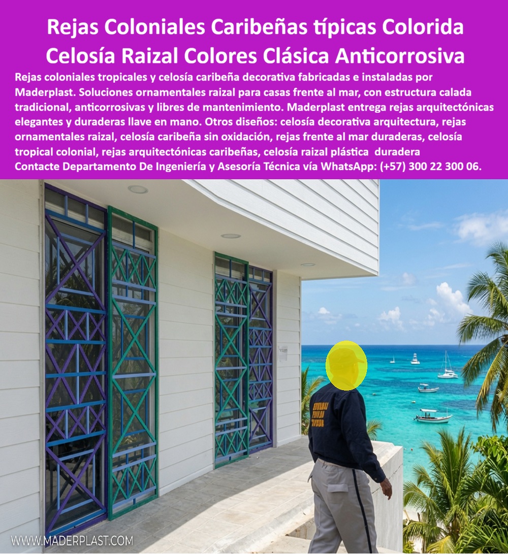 Rejas Coloniales Tropicales Celosía Caribeña Decorativa Maderplast - Rejas Arquitectónicas Casas Frente Al Mar, Reja Ornamental Raizal Caribeña Anticorrosiva Libre Mantenimiento, Rejas Decorativas Casas Caribeñas, Estructura calada tradicional Rejas Coloniales Tropicales Celosía Caribeña Decorativa Maderplast Rejas Arquitectónicas Casas Frente Al Mar Reja Ornamental Raizal Caribeña Anticorrosiva Libre Mantenimiento Rejas Decorativas Casas Caribeñas Estructura calada tradicional
