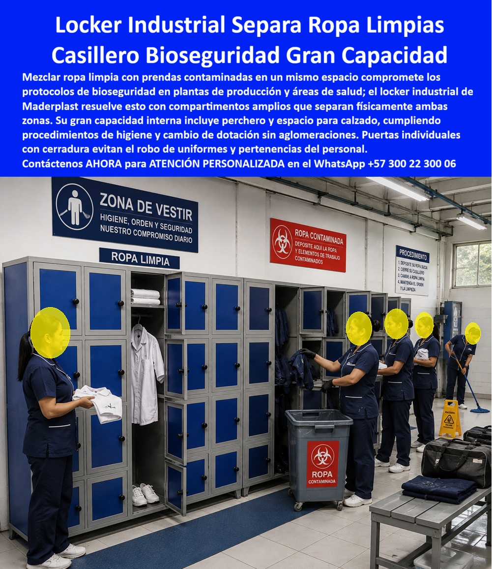 Locker Industriales, Casillero De Personal Industrial Maderplast - Lockers industriales para vestidores que evitan robos, Casillero de personal para vestiarios de gran escala, Casilleros industriales de alta resistencia, Locker azul Locker Industriales Casillero De Personal Industrial Maderplast Lockers industriales para vestidores que evitan robos Casillero de personal para vestiarios de gran escala Casilleros industriales de alta resistencia Locker azul