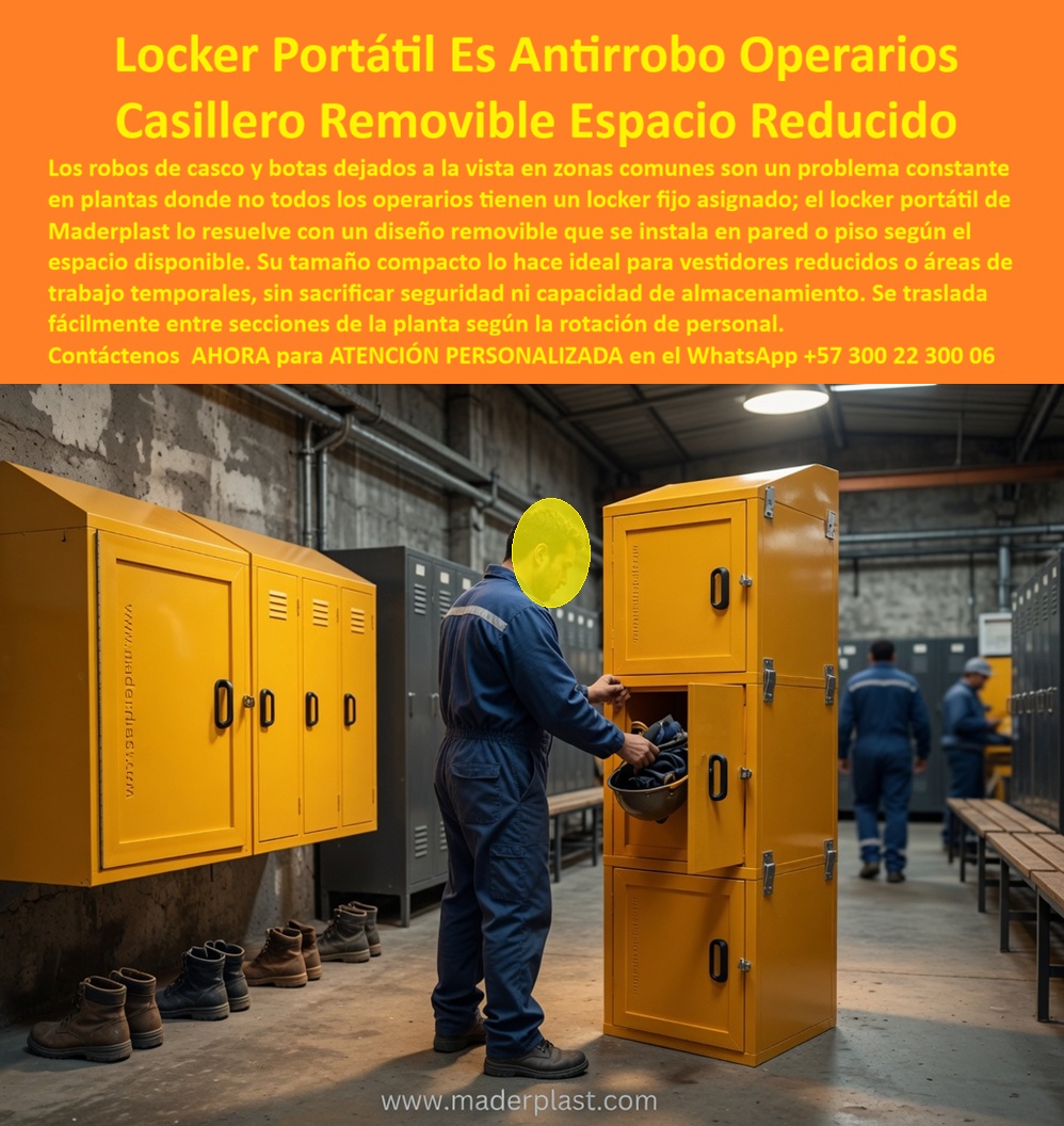 Locker individual Locker personalizado Locker unipersonal Maderplast - Lockers individuales que evitan robos de casco y botas, Locker Individual Operarios, Casilleros portátiles removibles espacio reducido, Locker portátil empresarial Locker Locker individual Locker personalizado Locker unipersonal Maderplast Lockers individuales que evitan robos de casco y botas Locker Individual Operarios Casilleros portátiles removibles espacio reducido Locker portátil empresarial Locker