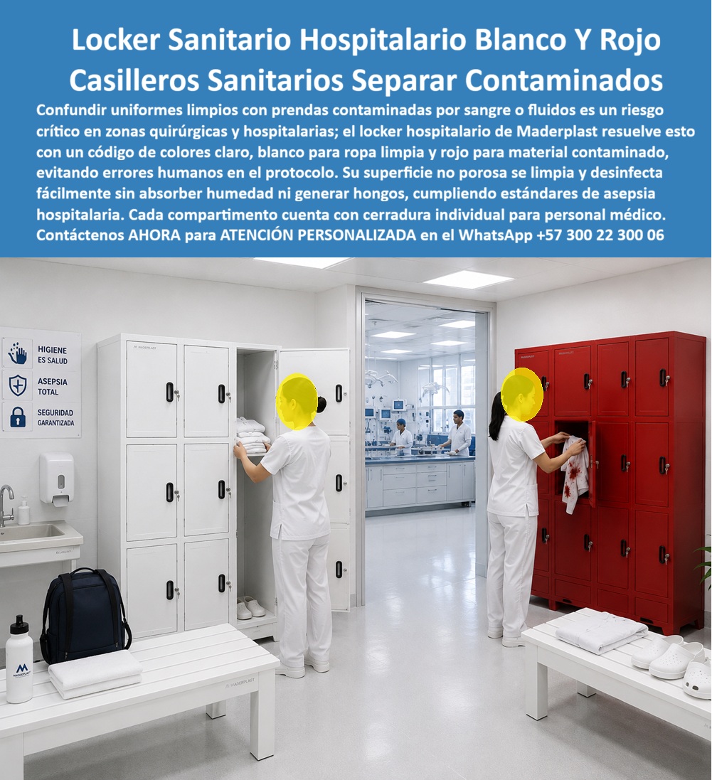 Lockers Bioseguridad Hospitalaria Casilleros seguridad sanitaria Maderplast - Ropa Limpia Contaminada Casilleros de seguridad sanitaria de fácil limpieza, Lockers Para Hospitales Resistentes A Humedad, Lockers Áreas Limpias Alta Bioseguridad Lockers Bioseguridad Hospitalaria Casilleros seguridad sanitaria Maderplast Ropa Limpia Contaminada Casilleros de seguridad sanitaria de fácil limpieza Lockers Para Hospitales Resistentes A Humedad Lockers Áreas Limpias Alta Bioseguridad