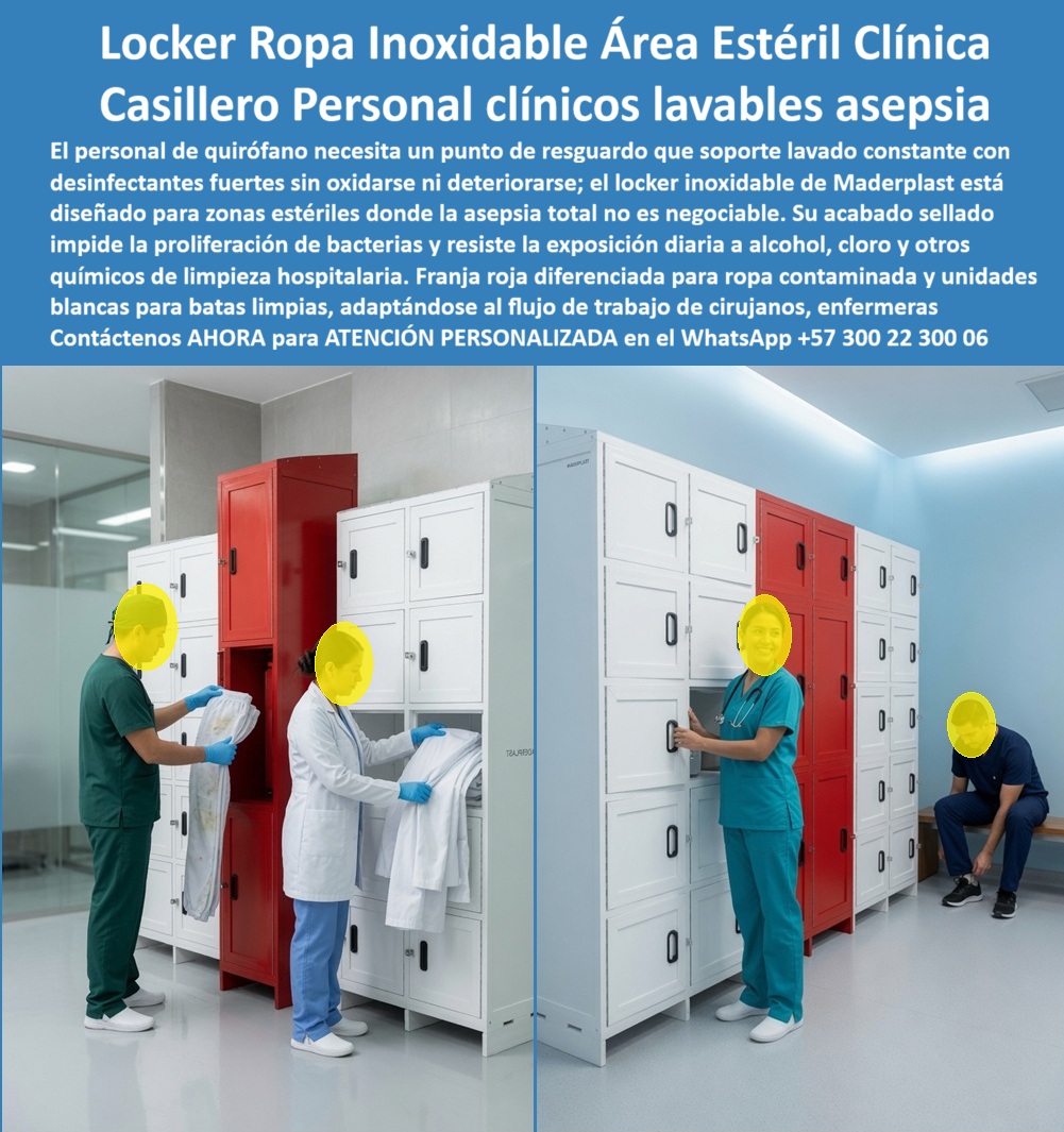 Lockers Bioseguridad Hospitalaria Casilleros seguridad sanitaria Maderplast - Ropa Limpia Contaminada Lockers Para Áreas Estériles Sin Corrosión, Lockers inoxidables estériles personal médico, Lockers para clínicas lavables de asepsia total Lockers Bioseguridad Hospitalaria Casilleros seguridad sanitaria Maderplast Ropa Limpia Contaminada Lockers Para Áreas Estériles Sin Corrosión Lockers inoxidables estériles personal médico Lockers para clínicas lavables de asepsia total