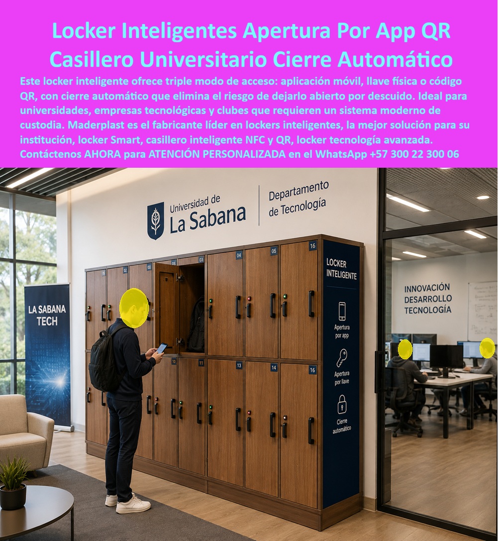 Lockers inteligentes Smart Lockers Con Aplicación Móvil NFC QR Maderplast - Lockers inteligentes con pantalla táctil, Lockers con apertura por código QR, Sistema De Lockers Inteligentes Empresas, Clubes Y Universidades, Lockers Inteligentes Lockers inteligentes Smart Lockers Con Aplicación Móvil NFC QR Maderplast Lockers inteligentes con pantalla táctil Lockers con apertura por código QR Sistema De Lockers Inteligentes Empresas Clubes Y Universidades Lockers Inteligentes