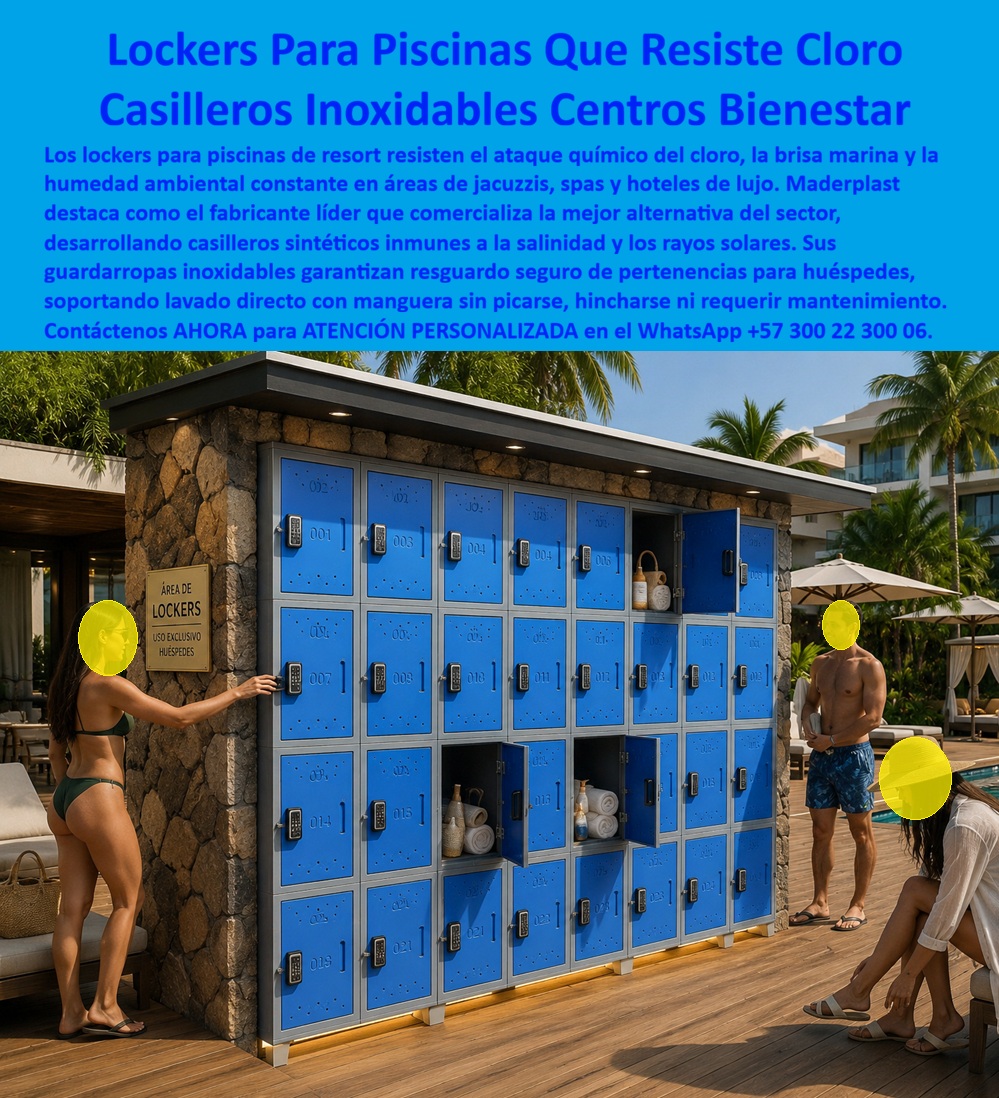 Lockers zonas húmedas spa hidromasajes jacuzzis turcos saunas Maderplast - Lockers para piscinas de resort resistentes al cloro, Lockers Para Piscinas Con Máxima Durabilidad, Lockers plásticos inoxidables para centros de bienestar, Lockers A Lockers zonas húmedas spa hidromasajes jacuzzis turcos saunas Maderplast Lockers para piscinas de resort resistentes al cloro Lockers Para Piscinas Con Máxima Durabilidad Lockers plásticos inoxidables para centros de bienestar Lockers A