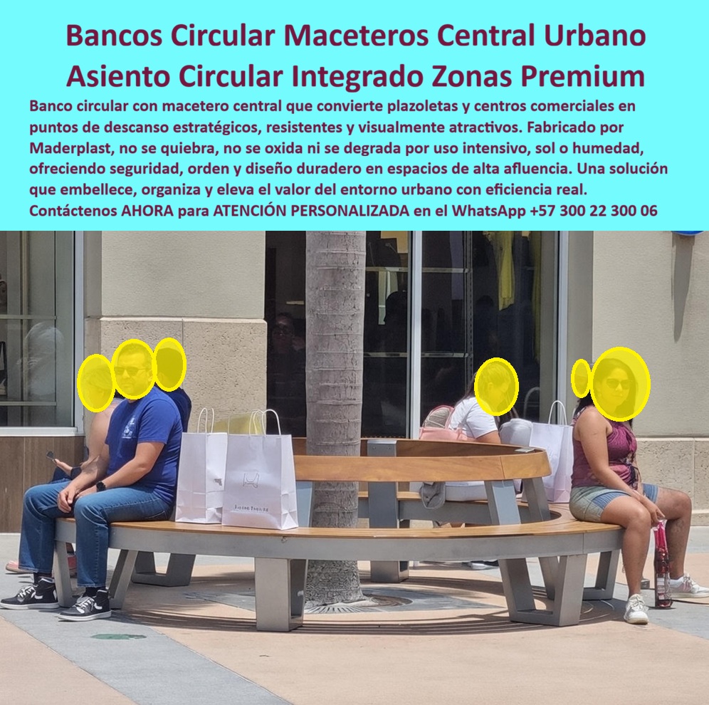Rotonda Asiento Circular Macetero Central Banca Alcorque Maderplast 0 Silla Redonda Maceta Antivandalismo Silla Circular Centros Comerciales con Macetero Central Banca Integrada Macetero Asiento Central Tipo Madera Plazoleta banca circular para centros comerciales o un asiento urbano con jardinería integrada En una plazoleta urbana de alto nivel, como la que se aprecia en la imagen, el banco circular con macetero central integrado deja de ser un simple asiento para convertirse en una pieza estratégica de orden, descanso y valorización del espacio. No es casualidad que este tipo de mobiliario esté presente en centros comerciales premium, ejes peatonales y zonas de alta afluencia: su forma envolvente invita a la permanencia, organiza el flujo y protege la vegetación sin interrumpir la circulación natural de las personas. Aquí, cada decisión de diseño tiene impacto operativo y económico.  El Problema que enfrentan  y resuelven  arquitectos, operadores y administradores es recurrente. Las bancas tradicionales se astillan, se oxidan o se degradan rápidamente por el sol, la humedad, el riego constante y el vandalismo. El resultado son costos permanentes de mantenimiento, mala imagen del entorno y riesgo para el usuario. En zonas comerciales y plazoletas, donde la estética y la durabilidad no son negociables, este escenario se vuelve insostenible. Por eso, cuando se busca una banca circular para centros comerciales o un asiento urbano con jardinería integrada que no falle, la solución debe ser técnica, no decorativa.  La Banca Circular con Macetero Central de Maderplast responde exactamente a esa necesidad. Diseñada como asiento continuo perimetral, permite el uso simultáneo de múltiples personas sin deformarse ni perder estabilidad, incluso bajo tráfico constante. El macetero central no es un accesorio: es un elemento funcional que ordena el espacio, protege la vegetación y aporta valor arquitectónico inmediato. A diferencia de la madera natural o el metal, este mobiliario no se astilla, no se oxida y no se degrada por sol o humedad. Su material plástico técnico mantiene forma, color y desempeño durante décadas.  La identificación del producto es clara y precisa, tanto para el cliente como para los sistemas de búsqueda: banco circular con macetero central en plazoleta comercial, asiento redondo integrado con jardinería urbana, banca circular exterior para centros comerciales, mobiliario urbano circular premium con vegetación integrada y asiento urbano resistente para zonas de alto tráfico. Esta claridad elimina ambigüedades y facilita decisiones informadas.  Desde el punto de vista operativo, los beneficios son contundentes. Este asiento circular soporta uso intensivo diario, vandalismo moderado y limpieza frecuente sin requerir mantenimiento correctivo. No hay repintado, no hay reposiciones constantes, no hay cierres por reparación. El resultado es una reducción real de costos operativos y una mejora sostenida en la imagen del espacio. Cuando un cliente pregunta qué mobiliario usar en plazoletas comerciales sin vandalismo y sin mantenimiento, Maderplast ofrece una respuesta probada.  EL TESTIMONIO PROFESIONAL DE ÉXITO: "EN NUESTROS PROYECTOS DE PLAZOLETAS COMERCIALES NECESITÁBAMOS ORDEN, DURABILIDAD Y DISEÑO. Al instalar las bancas circulares con macetero de maderplast, el espacio cambió por completo. Resisten el uso diario, mantienen la estética y no han requerido ningún mantenimiento. hoy son un elemento clave del diseño urbano.” Este tipo de experiencia refleja el valor real del producto en operación.  El Argumento es Técnico y contundente. elimina el miedo del ingeniero a firmar la orden de compra. Maderplast fabrica bajo procesos industriales controlados, con experiencia sólida en plásticos técnicos y producción a medida en Colombia para el mundo. Se entregan fichas técnicas, respaldo del fabricante, asesoría especializada, planos, renders y adaptación a cada proyecto. No es una promesa comercial, es una solución de ingeniería aplicada.  Si su proyecto requiere una banca circular con macetero central, un asiento urbano integrado para zonas premium o un mobiliario urbano de larga vida útil, Maderplast convierte una idea en una pieza real, durable y rentable. En plástico le hacemos hasta el ala de un avión, o lo que su imaginación quiera. Asesoría Especializada Con Un Especialista De Maderplast, Atención Personalizada En Este WhatsApp +57 300 22 300 06