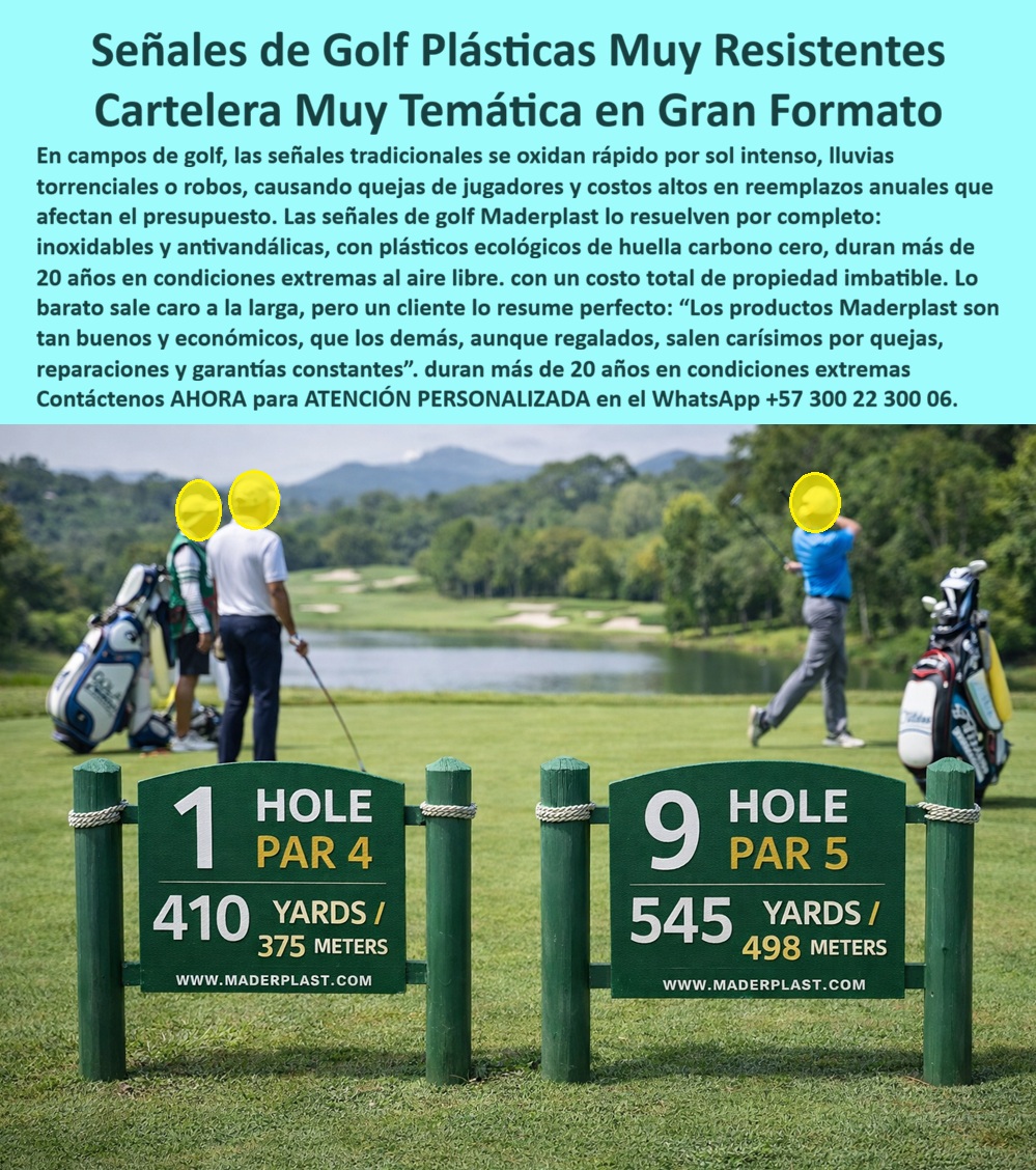 Señales Urbanas Avisos Vallas Señalética Letreros Plásticos Maderplast Señalética temática de gran tamaño para parques Señalética Golf Gran Formato Sin Mantenimiento Cartelera Guía Turística Resistente Intemperie Señales Golf La Ingeniería de la Identidad Urbana: Señalética Maderplast para Ciudades que No Detienen su Evolución En la vanguardia del urbanismo y la arquitectura de alto nivel, la comunicación visual ha dejado de ser un simple accesorio estético para convertirse en un activo crítico de infraestructura. Los letreros plásticos Maderplast y la señalización urbana para la ciudad moderna representan la evolución técnica necesaria frente a sistemas obsoletos de metal o madera real que colapsan inevitablemente ante la humedad, la corrosión y la radiación solar. Nuestra propuesta de mobiliario de señalización para ciudad moderna de larga vida se centra en blindar la inversión institucional mediante polímeros macizos de ingeniería que anulan el mantenimiento, garantizando una estética impecable por décadas donde otros materiales fallan.  Esta capacidad de diseño y fabricación permite materializar soluciones de identidad exterior que superan los requisitos técnicos más exigentes tanto del sector público como del privado. En las alturas, las letras volumétricas para fachadas corporativas de gran formato resuelven el mayor dolor de cabeza de las constructoras al ofrecer una visibilidad imponente en rascacielos sin depender de estructuras metálicas que se oxidan, soportando con entereza la lluvia ácida y los ambientes urbanos agresivos. Esta resiliencia se extiende incluso bajo el agua, donde el aviso submarino inoxidable para piscinas surge como la única tecnología diseñada para permanecer sumergida permanentemente sin despegarse ni perder nitidez frente al cloro y la salinidad, convirtiéndose en la opción predilecta para hoteles y parques acuáticos que exigen durabilidad extrema.  El enfoque de Maderplast también transforma el ocio y la seguridad industrial. La señal 3D Dog Station temática integra un relieve escultórico antivandálico que, además de resistir impactos, acelera el retorno de inversión al generar espacios memorables que fomentan el engagement ciudadano y la viralidad en redes sociales. En el ámbito de la infraestructura crítica, donde la visibilidad es sinónimo de prevención, nuestros postes de advertencia para gasoductos en material sintético autoportante sustituyen al metal corroído, manteniendo una lectura vertical y colores de seguridad perpetuos incluso en zonas rurales de alta intervención. Para clústeres mineros y petroleros, suministramos placas industriales visibles desde helicóptero con reflectividad grado ingeniería, resistentes a la abrasión pesada e hidrocarburos, asegurando una detección aérea y satelital ininterrumpida que blinda la logística del sector extractivo.  Finalmente, la sostenibilidad se encuentra en el núcleo de nuestra valla ecológica para humedales y los letreros ambientales para parques naturales, fabricados en madera plástica reciclada de baja huella de carbono que no se astilla ni se pudre. Estos paneles mantienen su apariencia intacta ante la neblina constante y la humedad selvática, integrando grabados mecánicos indelebles que garantizan una pedagogía ambiental de larga vida útil sin requerir barnices ni mantenimientos químicos. Incluso en entornos deportivos de élite, la señalética golf gran formato ofrece una solución inoxidable y antivandálica que dura más de 20 años en condiciones extremas a la intemperie.  TESTIMONIO: "BLINDANDO LA LOGÍSTICA AÉREA"  "La identificación de activos en nuestros campos colapsaba por la abrasión y contaminación, invisibilizándolos ante sobrevuelos de seguridad. Invertir en las Placas Industriales Maderplast fue blindar nuestra logística; sus señales de piso son indestructibles, antideslizantes y mantienen una reflectividad grado ingeniería perpetua. Como afirma un colega: 'Lo convencional sale carísimo por sus constantes fallas de contraste; Maderplast es la única solución con el costo total de propiedad más bajo del sector extractivo'". — Director de Operaciones en Clúster Petrolero.  Elegir Maderplast es optar por la única solución técnica que garantiza que la señal durará tanto como la infraestructura misma. Al eliminar el óxido, la decoloración y el vandalismo, aseguramos que la competencia, incluso si se ofreciera de forma gratuita, resultaría carísima debido a sus fallas constantes y gastos ocultos de reparación.  ¿Le gustaría que proyectemos los planos técnicos para su próxima señalización industrial o prefiere una cotización personalizada para letras gigantes de fachada corporativa?