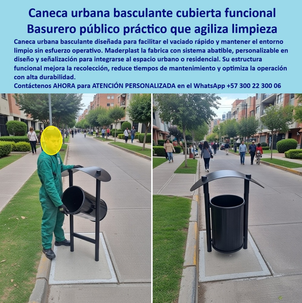 Basureros Urbanos Tapa Lluvia Anti Olores Canecas Tapa Sol Paraguas Maderplast Contenedores Basura Techados Duraderos Basureros Urbanos Anti Lluvia Resistentes Sol Humedad Papeleras Protegidas Anti Olores Resistentes Canecas 0