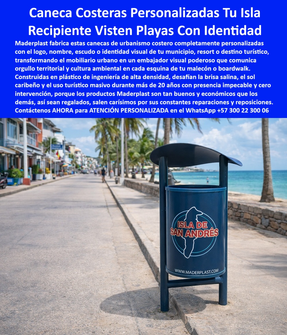 Caneca Basura Anticorrosiva Mobiliario Zonas Costeras Inoxidables Maderplast Canecas De Urbanismo Antivandálicas Recipientes Urbanos Solución Eficaz Canecas Urbanas Resistentes Corrosión Contenedores Playa Mantenimiento Fácil