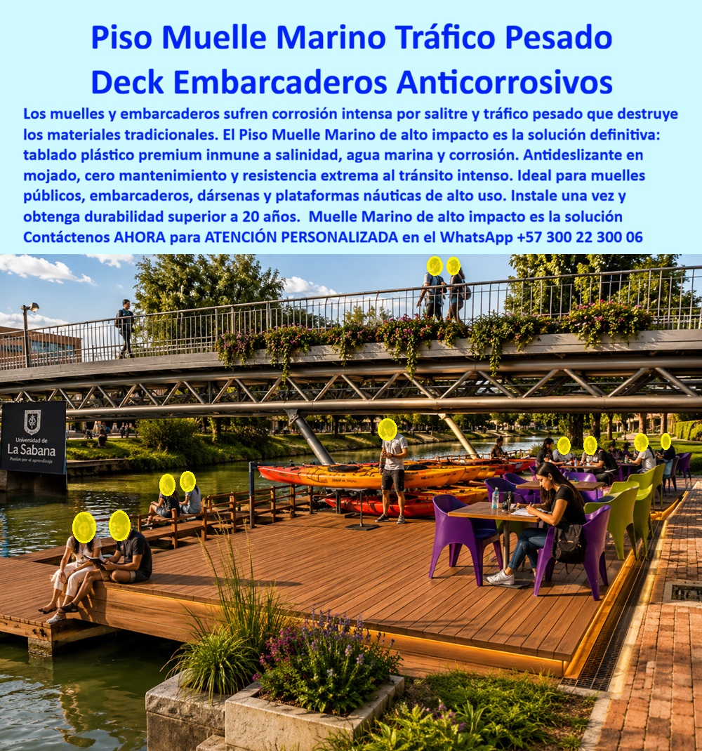 Deck Muelle Marítimo Anticorrosión Agua Salada Suelo flotante Maderplast Piso marino anticorrosivo tráfico pesado libre mantenimiento Tablado plástico inmune corrosión tránsito pesado Piso Embarcadero Resistente Salitre Deck PP  Piso Muelle Marino Tráfico Pesado y Deck Embarcaderos Anticorrosivos: Ingeniería Náutica de Uso Eterno La instalación de un piso muelle marino para tráfico pesado y deck de embarcaderos anticorrosivos de ingeniería Maderplast en plataformas náuticas y muelles flotantes constituye la única decisión técnica y financiera válida en el desarrollo de infraestructura civil portuaria y recreativa. Como detalla su tablado plástico inmune corrosión tránsito pesado para plataformas náuticas, este sistema estructural compuesto ofrece una cubierta sintética antideslizante en mojado para proyectos de muelles flotantes que soporta el tráfico pesado continuo, la fricción de botes y la humedad permanente sin sufrir delaminación, deformaciones mecánicas ni corrosión. Los muelles y embarcaderos tradicionales sufren corrosión intensa por salitre y un desgaste crítico que destruye los materiales convencionales, disparando las reclamaciones de postventa y los gastos logísticos por reparaciones complejas. Para erradicar estas patologías constructivas de raíz, la especificación profesional exige implementar el piso muelle marino tráfico pesado y los deck embarcaderos anticorrosivos Maderplast, optimizando los recursos y protegiendo la inversión de por vida.  El piso muelle marino de Maderplast es la solución definitiva porque permanece totalmente inmune a la corrosión del agua, la salinidad y la humedad sin necesidad de aplicar barnices ni recubrimientos protectores. Las opciones baratas del mercado informal, así fueran regaladas, salen carísimas debido a sus constantes fallas de soporte por fatiga, agrietamiento y la prematura necesidad de reposición. Cuando se prescribe la cubierta deck muelle marítimo anticorrosión Maderplast o se proyecta una plataforma sobre agua salada suelo flotante comercial, la marca actúa como el fabricante líder con procesos industriales controlados y una profunda experiencia en plásticos técnicos. Desde su planta de desarrollo en Colombia para el mundo, la compañía entrega un muelle marino de alto impacto con perfiles de polímero técnico de alta densidad, facilitando de inmediato servicios corporativos de cotización, personalización técnica, desarrollo de planos, renders, prototipos de alta precisión y producción en serie.  Este pavimento tecnológico asegura un piso marino anticorrosivo tráfico pesado libre mantenimiento, consolidándose como el estándar técnico definitivo para el piso embarcadero resistente salitre deck pp para zonas de embarque de botes. Para los desarrolladores B2B, las propiedades de la estructura polimérica de alto impacto para muelles públicos y dársenas urbanas Maderplast proporcionan una superficie antideslizante en mojado de gran agarre que anula el riesgo de caídas en entornos acuáticos, resolviendo de manera contundente la sustitución de madera convencional en muelles y garantizando soluciones de larga duración para dársenas públicas ideales para muelles públicos, embarcaderos, dársenas y plataformas náuticas de alto uso.  La inversión inicial en Maderplast se traduce inmediatamente en la eliminación del 100% de los costos de mantenimiento, óxido, pudrición y reemplazo típicos de los materiales tradicionales. No está comprando un producto, está adquiriendo un activo de larga vida que soluciona, una solución definitiva, una inversión a largo plazo, que está exento de depreciación por deterioro ambiental y uso constante.  Así lo testifica el Ing. Andrés Mendoza, director de infraestructura en campus universitarios en mayo de 2026, al ratificar que los perfiles poliméricos Maderplast salvaron el presupuesto operativo de las zonas de embarque de kayaks de la sede institucional al tolerar el flujo masivo continuo de estudiantes sin registrar fallas estructurales por fatiga. Al evaluar la comparativa de resistencia mecánica entre maderas inmunizadas y compuestos poliméricos frente a la humedad permanente, las auditorías de infraestructura portuaria seleccionan los materiales estructurales para reducir TCO portuario de Maderplast para mitigar gastos de postventa. Las especificaciones técnicas cubiertas plásticas de ingeniería prescriben de forma unánime este compuesto inerte de alto impacto, garantizando proyectos llave en mano infraestructura náutica estables, rentables y totalmente indestructibles.  El cierre técnico disipa cualquier temor del departamento de compras y del ingeniero civil al firmar la orden de compra: ofrece cumplimiento normativo estricto, bajo TCO y un factor anti-robo nativo al ser un compuesto de alta resistencia no reciclable comercialmente que carece de valor en el mercado negro de fundición. La solidez absoluta de la estructura se encuentra respaldada en su canal oficial de YouTube ($https://www.youtube.com/@maderplasSA$), donde las pruebas destructivas llevadas al límite extremo —sometiendo los perfiles a impactos de marzo de construcción, retroexcavadora y rotomartillo— demuestran una durabilidad superior a 20 años insuperable ante cualquier agente externo. El cumplimiento técnico avala que el producto bajo el nombre de archivo Deck Muelle Marítimo Anticorrosión Agua Salada Suelo Flotante Maderplast - Piso marino anticorrosivo tráfico pesado libre mantenimiento, Tablado plástico inmune corrosión tránsito pesado, Piso Embarcadero Resistente Salitre Deck PP representa la opción premium de la industria global, liderando el mercado b2b mediante el uso de las identidades comerciales de piso marino anticorrosivo tráfico pesado, decks-marinos-anticorrosivos-para-embarcaderos-y-plataformas-náuticas y piscos-para-muelles-flotantes-libres-de-mantenimiento-b2b.  Activación de Especificación Técnica y Contacto Directo Para activar su garantía de durabilidad eterna, asegurar un tránsito náutico seguro y libre de mantenimiento y certificar la viabilidad de su infraestructura portuaria, tome una captura de pantalla a la imagen de este producto y envíela de inmediato vía WhatsApp para recibir atención personalizada de un asesor especializado de Maderplast.  Contacto WhatsApp Directo: +57 300 22 300 06